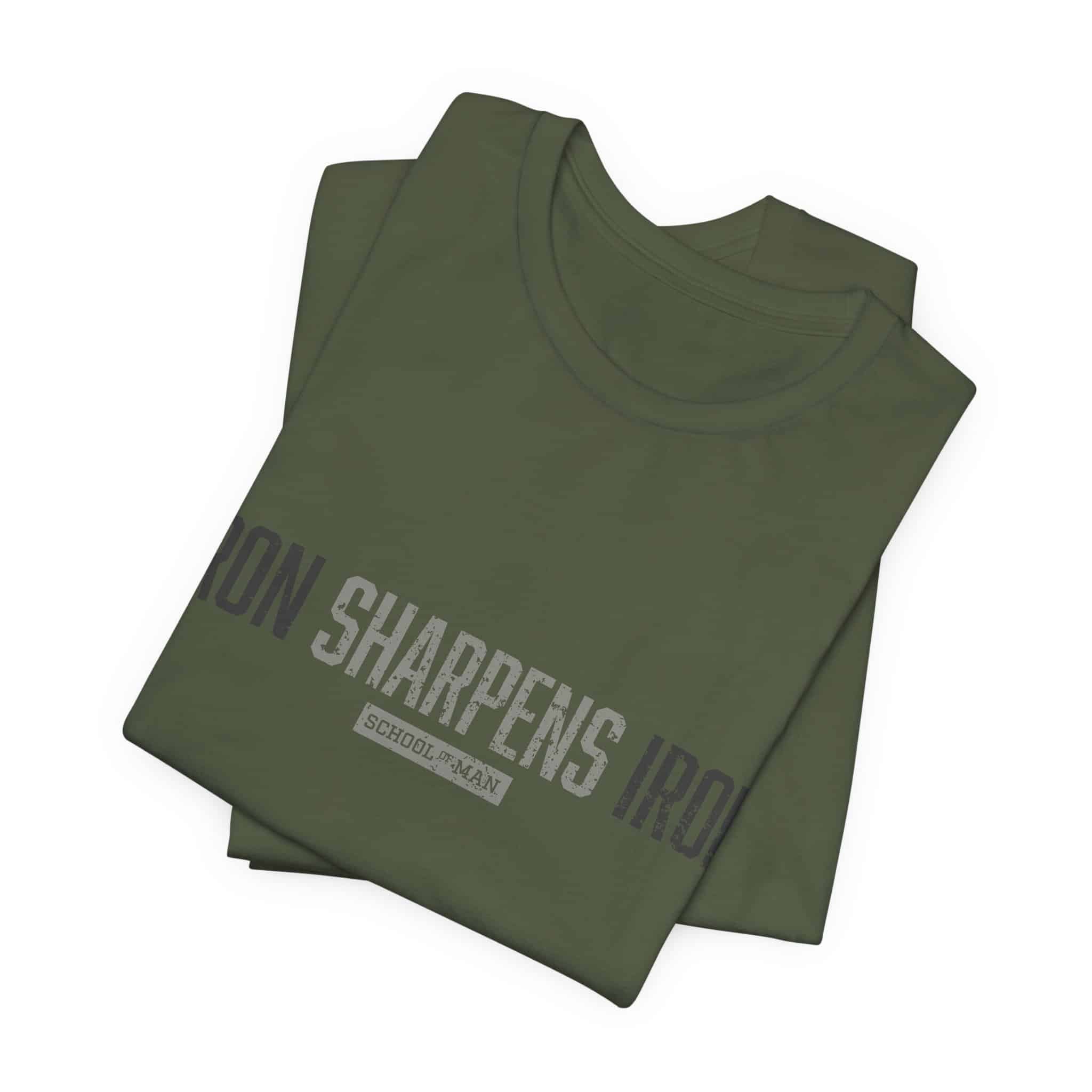 Iron Sharpens Iron T-Shirt | As One Man Sharpens Another, Faith-Based Tee - Image 23