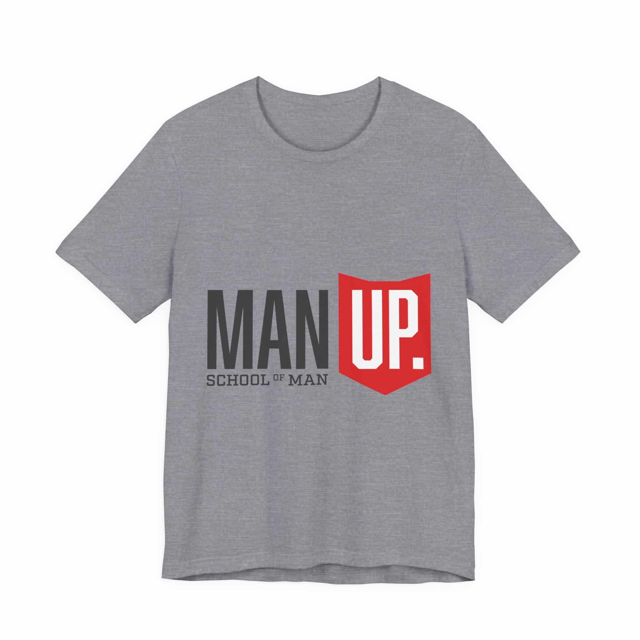 Man Up Shield logo T-Shirt | School of Man graphic tee - Image 44