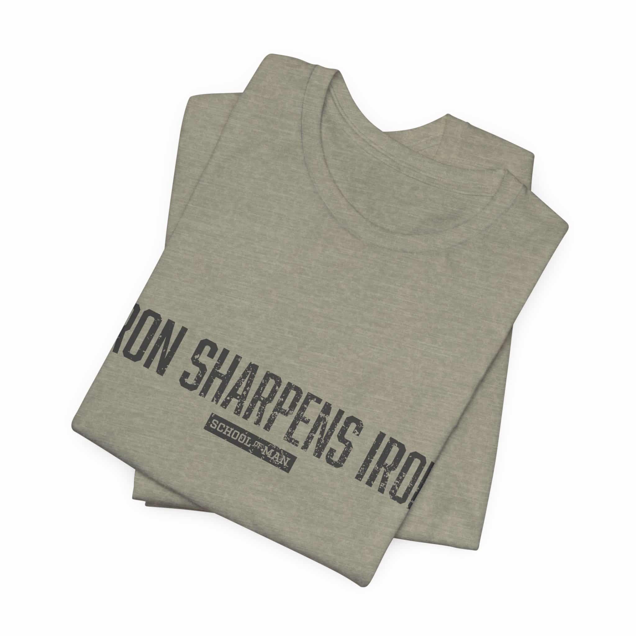 Iron Sharpens Iron tee | 'As One Man Sharpens Another' motivational shirt - Image 19