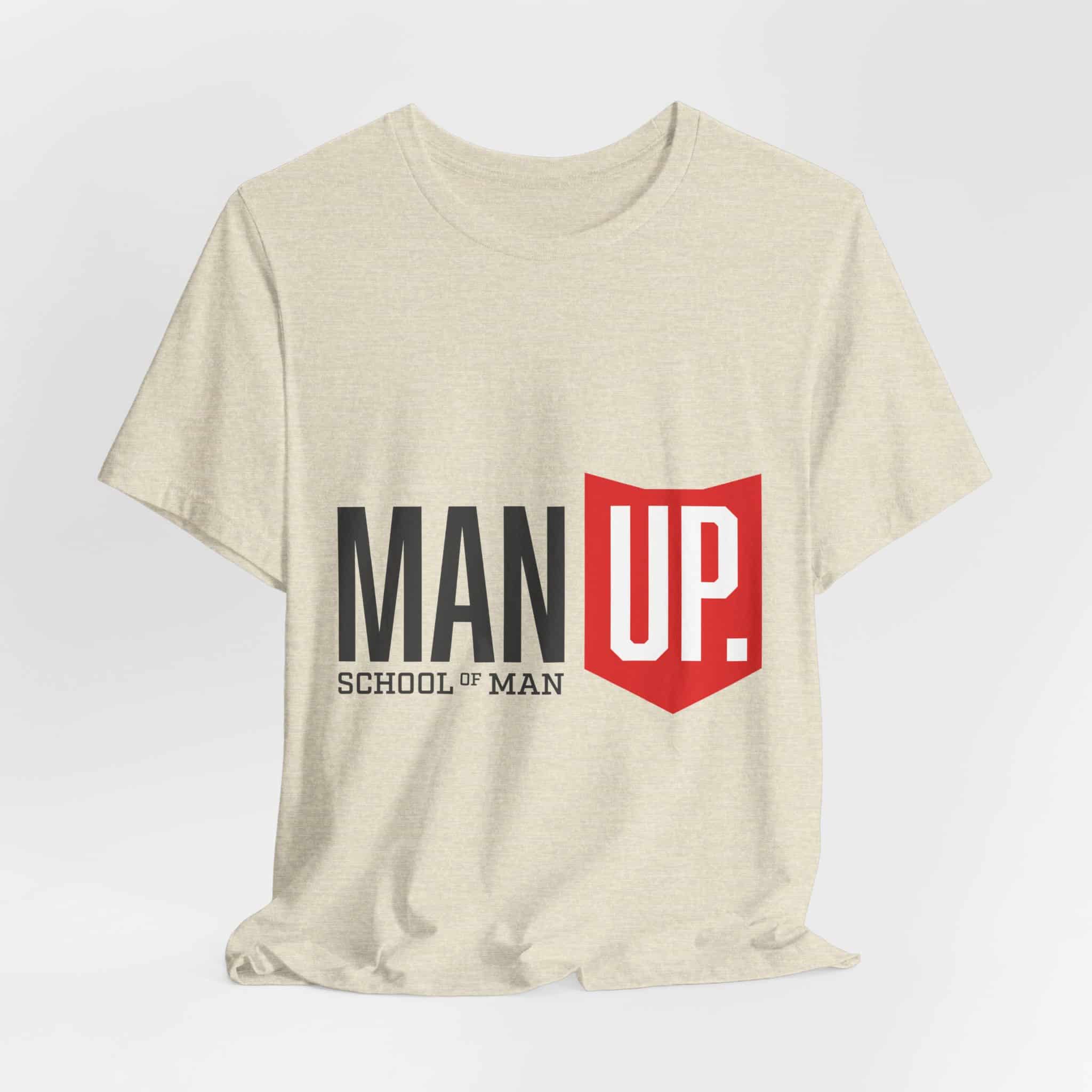 Man Up Shield logo T-Shirt | School of Man graphic tee - Image 19