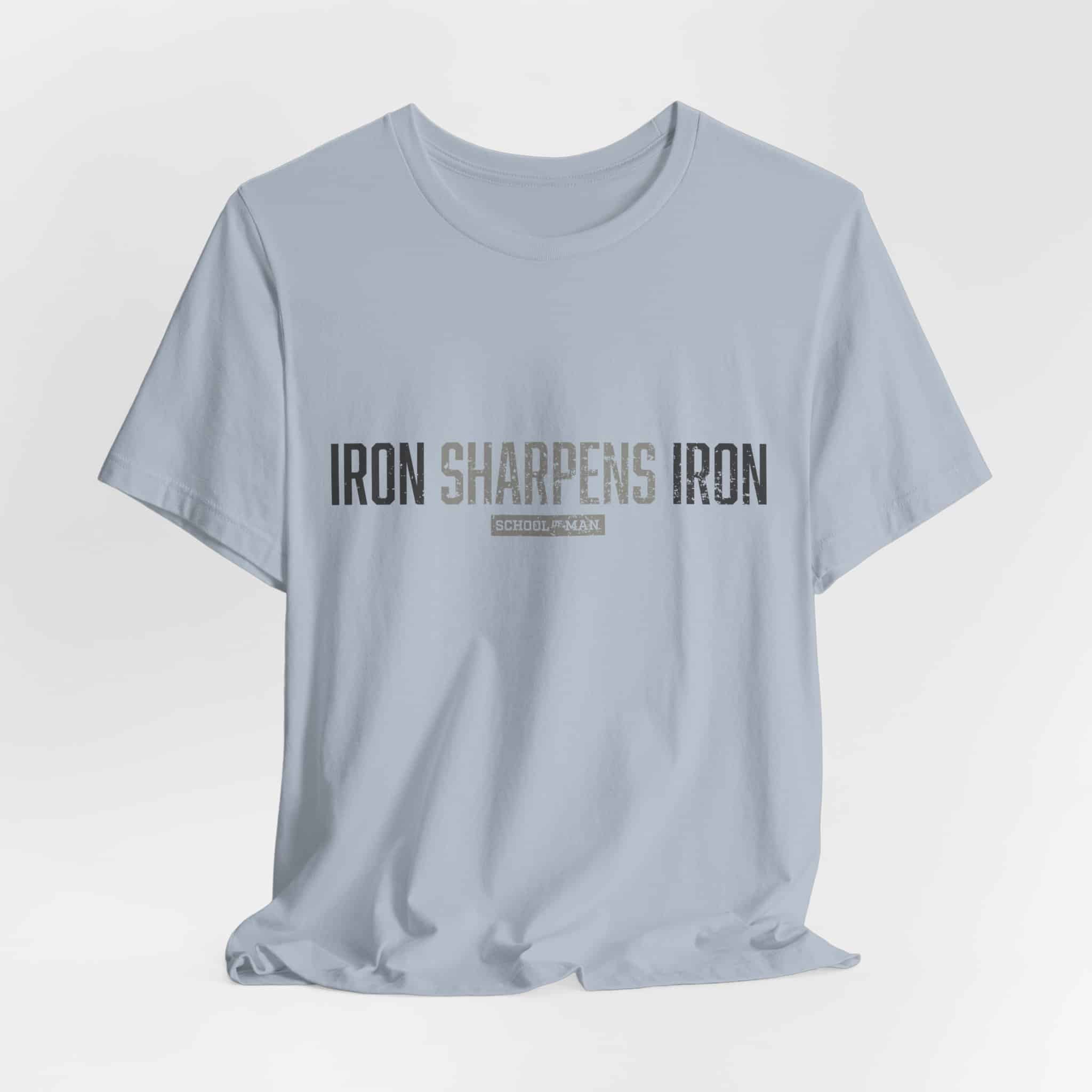 Iron Sharpens Iron T-Shirt | As One Man Sharpens Another, Faith-Based Tee - Image 36