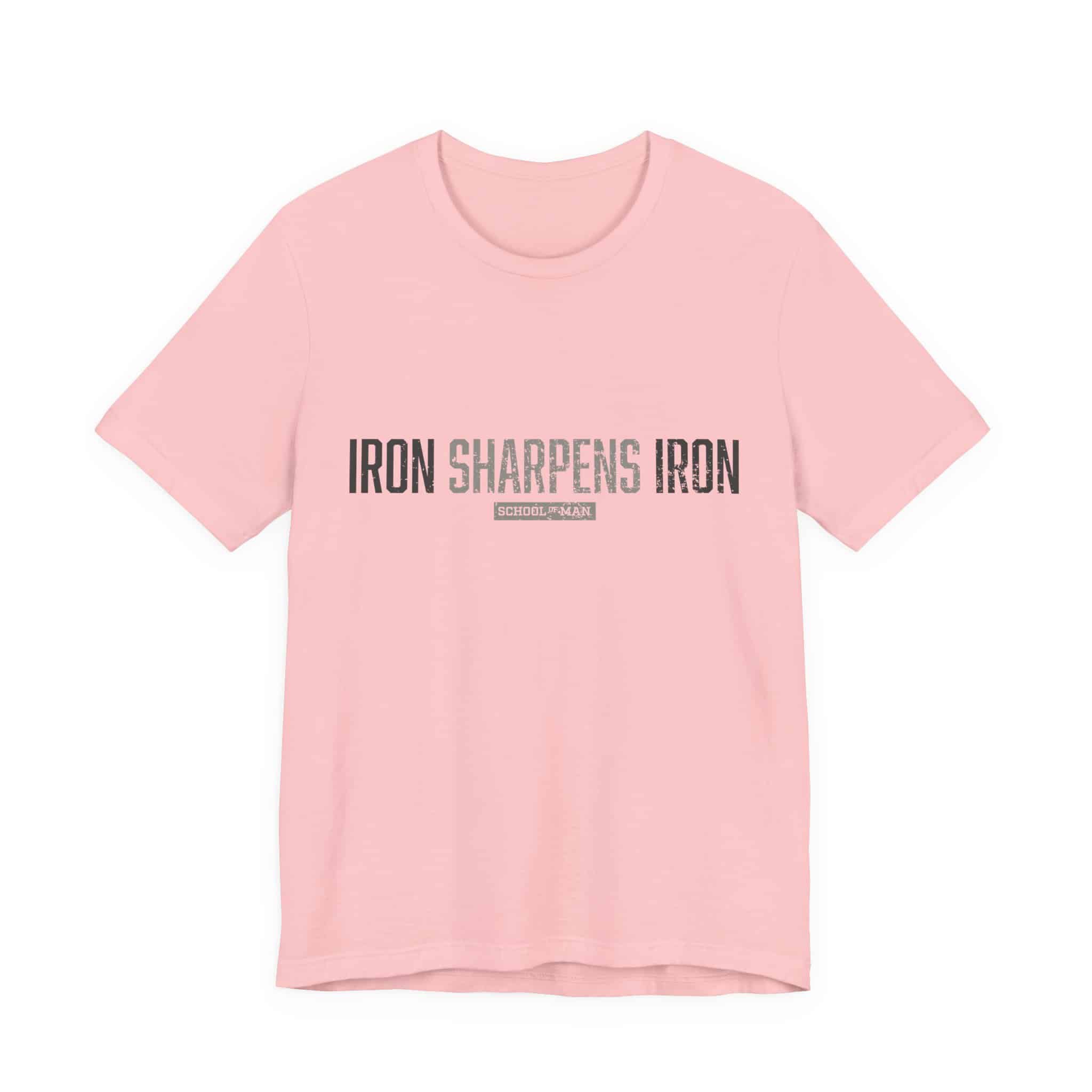 Iron Sharpens Iron T-Shirt | As One Man Sharpens Another, Faith-Based Tee - Image 49