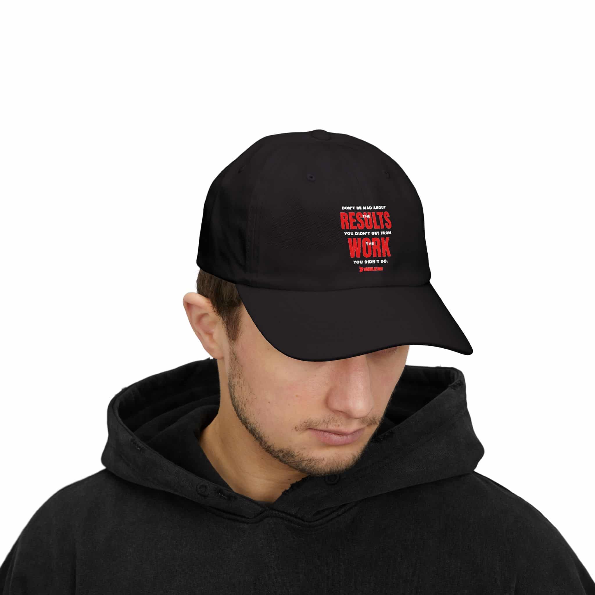 Classic Dad Cap — 'Results Don’t Come From Comfort' Motivational Dad Hat - Image 10