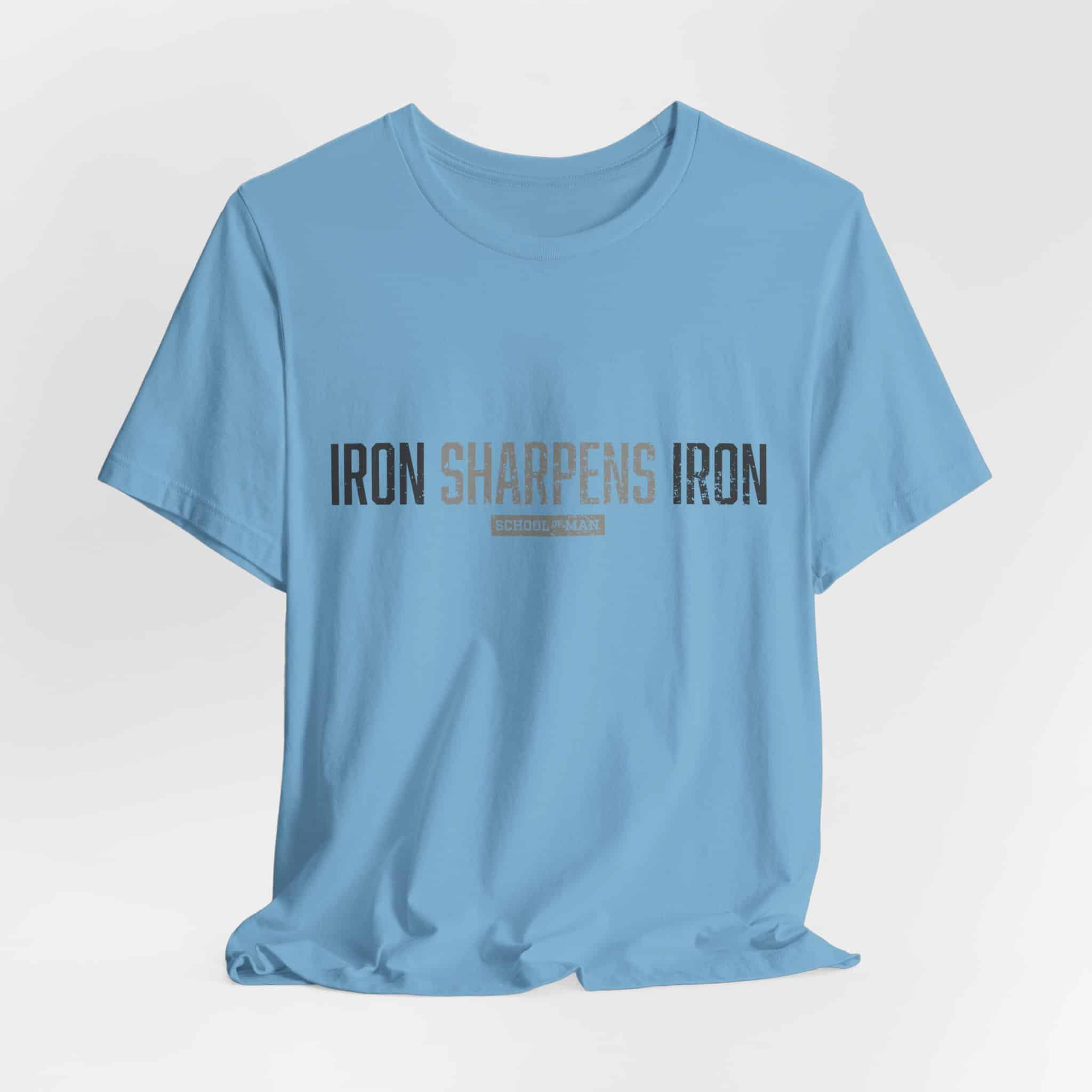 Iron Sharpens Iron T-Shirt | As One Man Sharpens Another, Faith-Based Tee - Image 40
