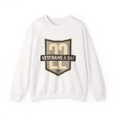 Veterans Day Shield Crewneck Sweatshirt — "Veterans A Day" Tribute