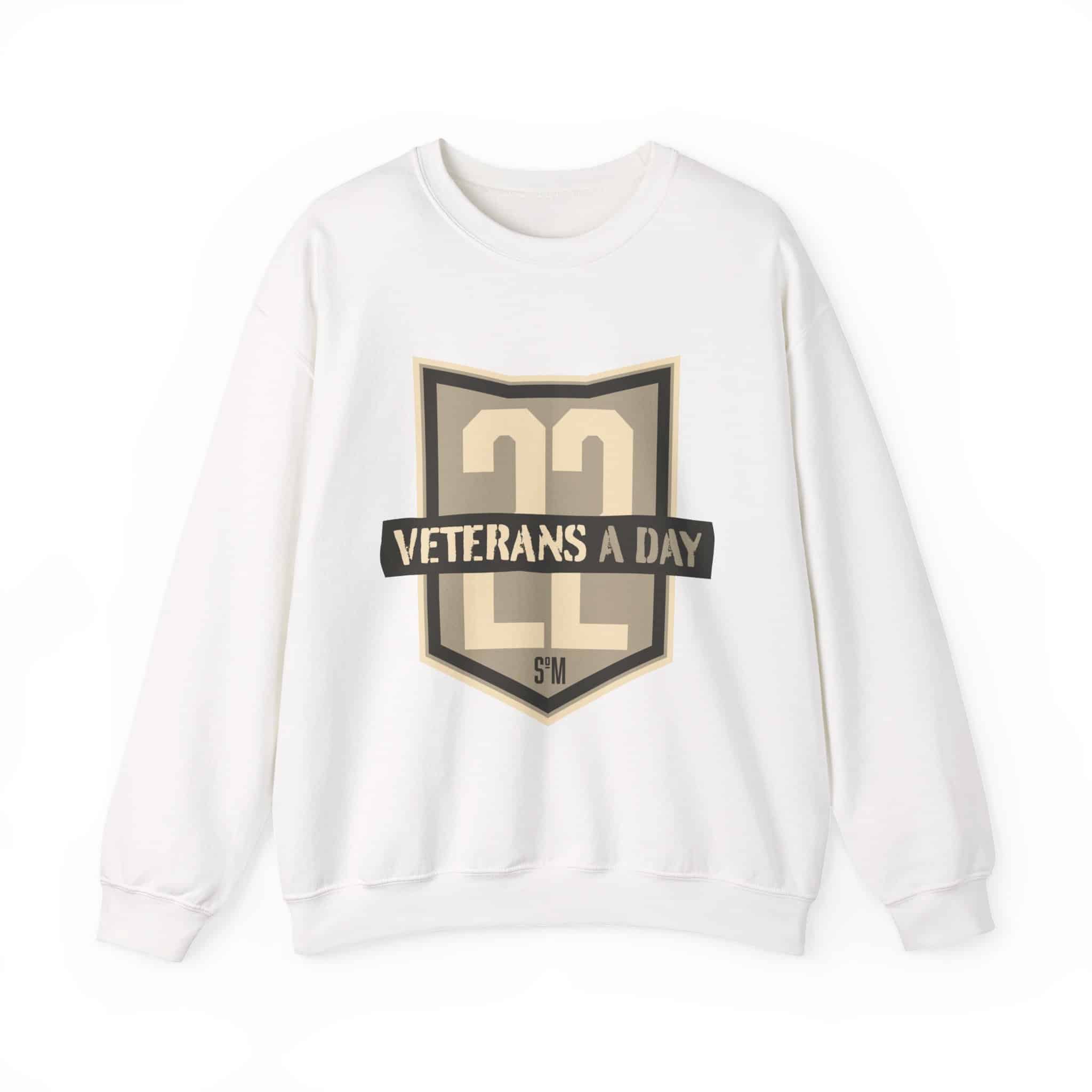 Veterans Day Shield Crewneck Sweatshirt — "Veterans A Day" Tribute