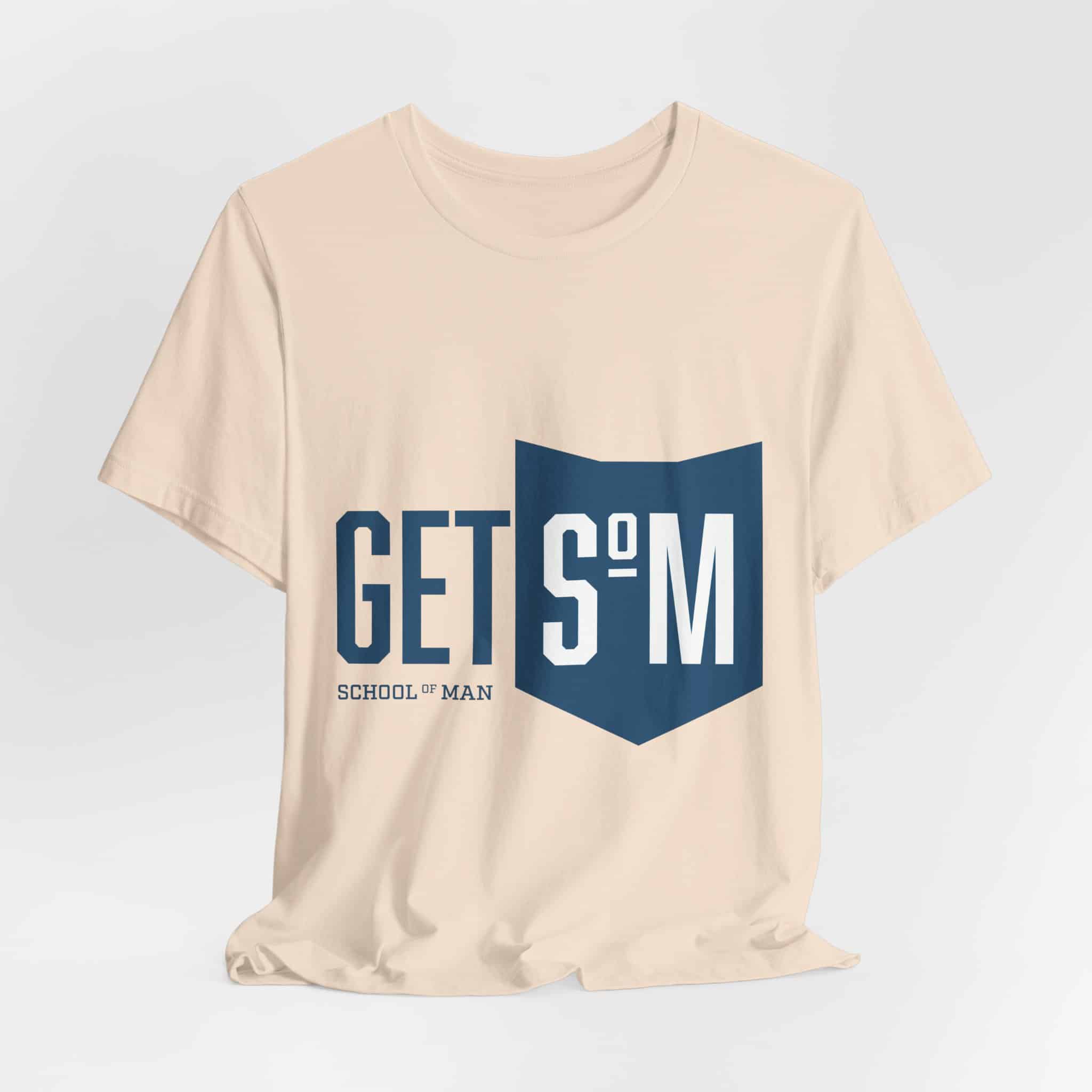 Get Some Shield logo T-Shirt | Retro Typographic School Man Tee - Image 20