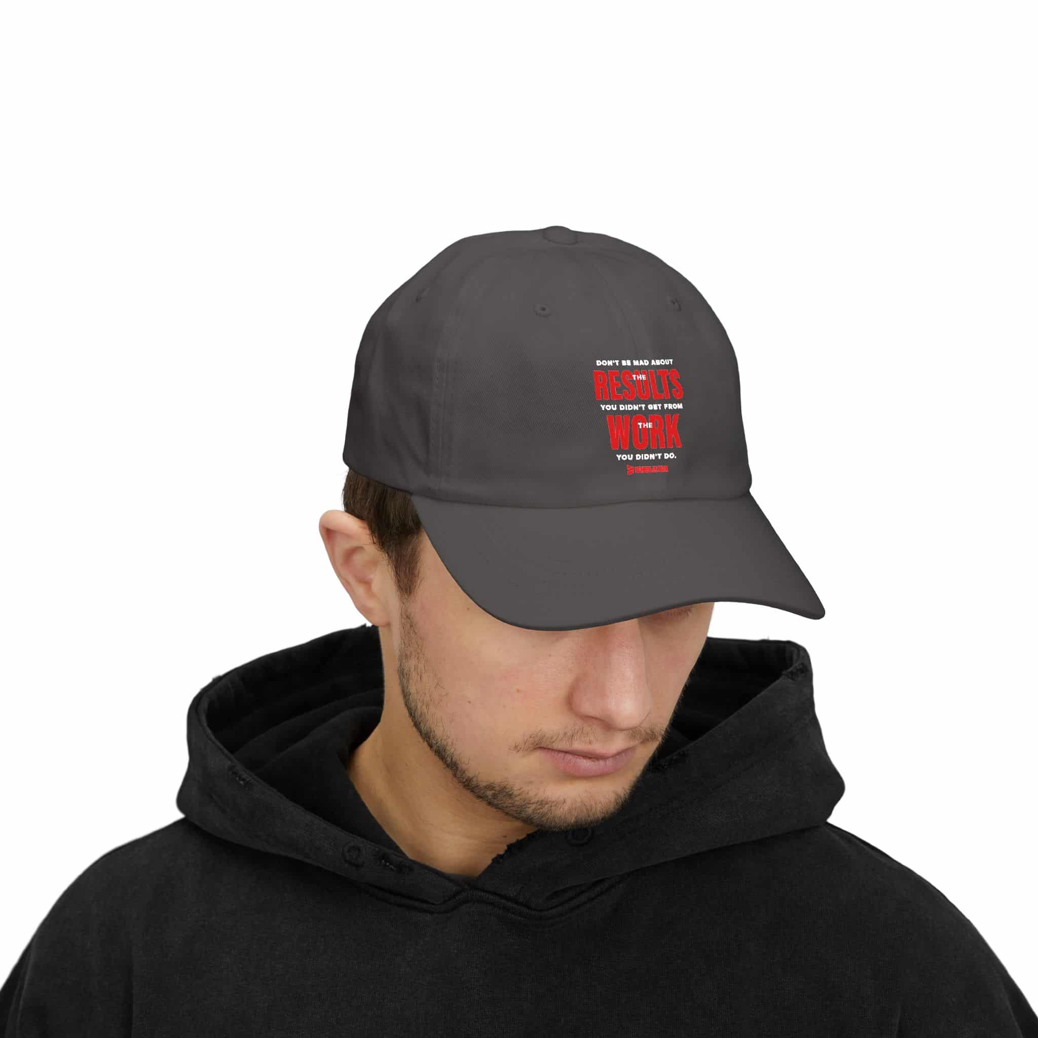 Classic Dad Cap — 'Results Don’t Come From Comfort' Motivational Dad Hat - Image 15
