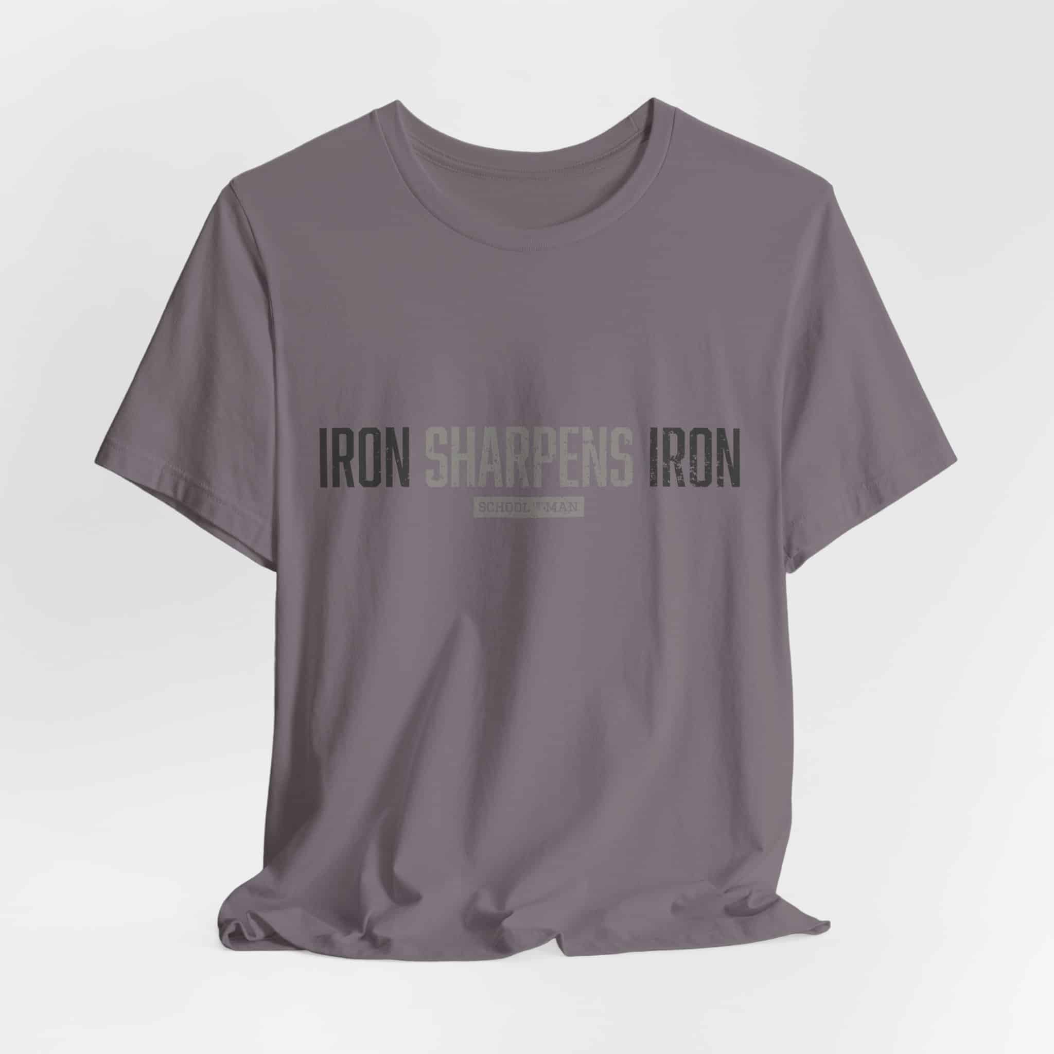 Iron Sharpens Iron T-Shirt | As One Man Sharpens Another, Faith-Based Tee - Image 48