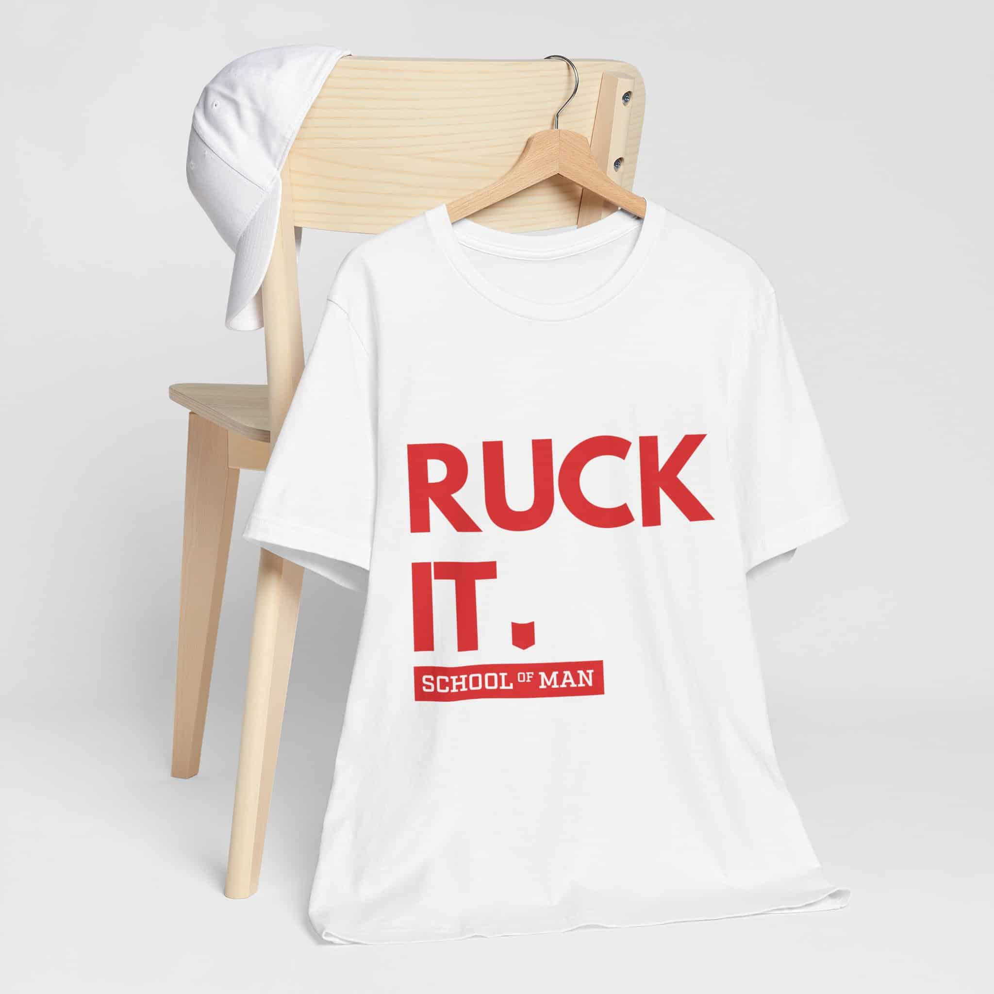 Ruck It School of Man T-Shirt | Military Rucking Fitness Tee - Image 3