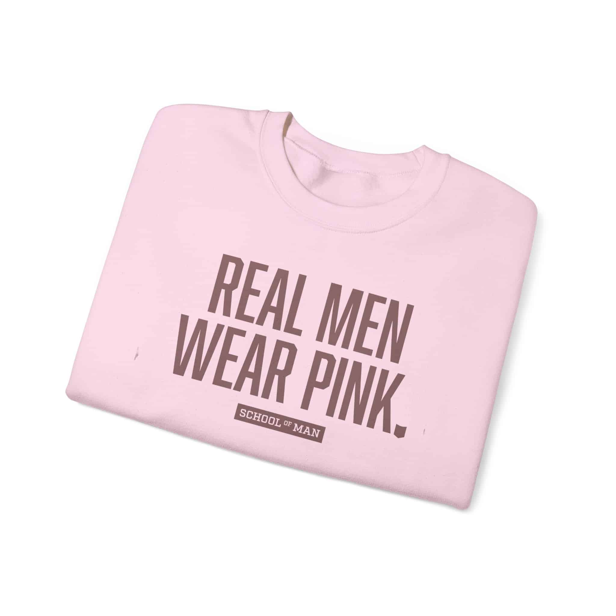 Real Men Wear Pink Sweatshirt – Men’s Statement Crewneck - Image 7