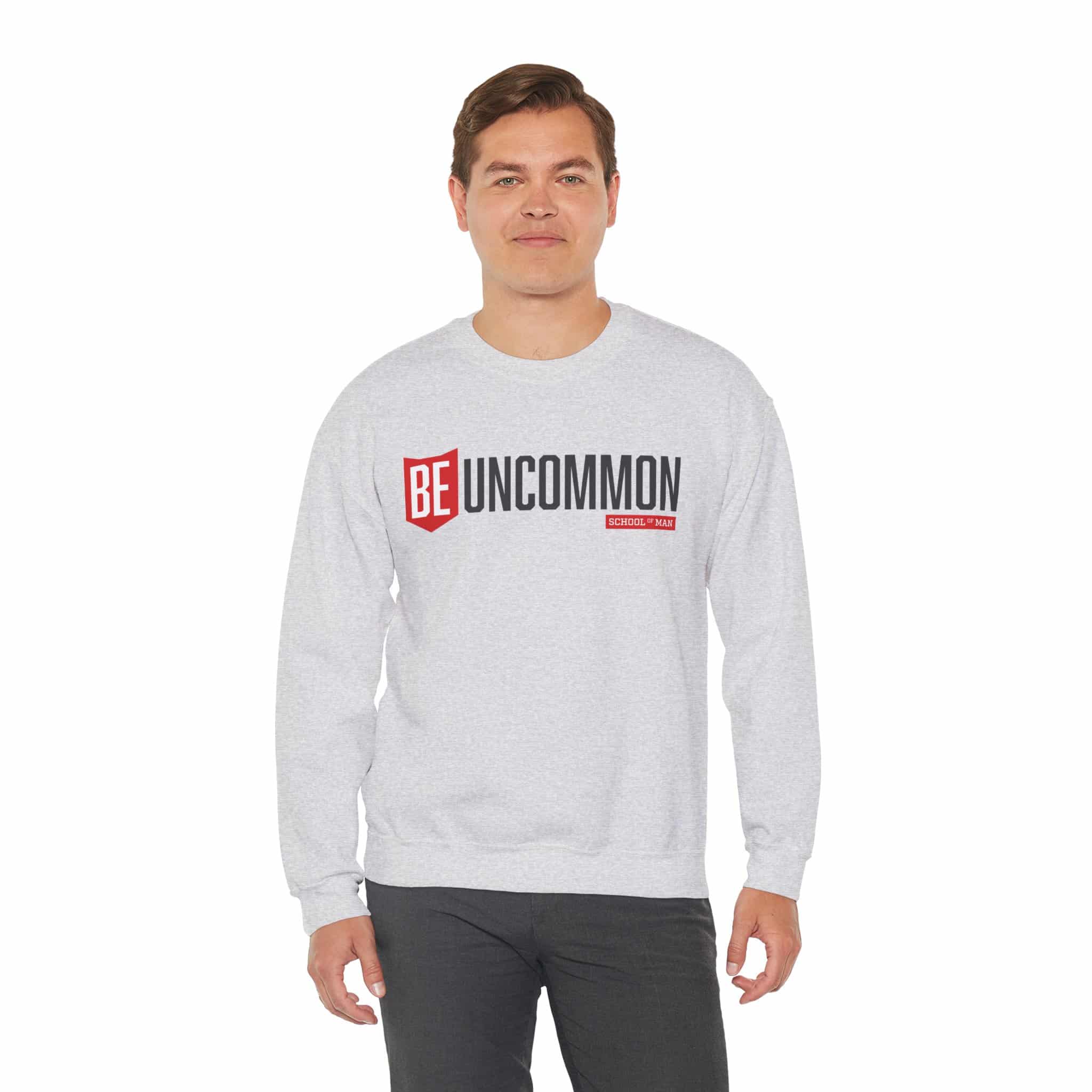 Be Uncommon Crewneck Sweatshirt – Motivational Graphic Sweatshirt - Image 11