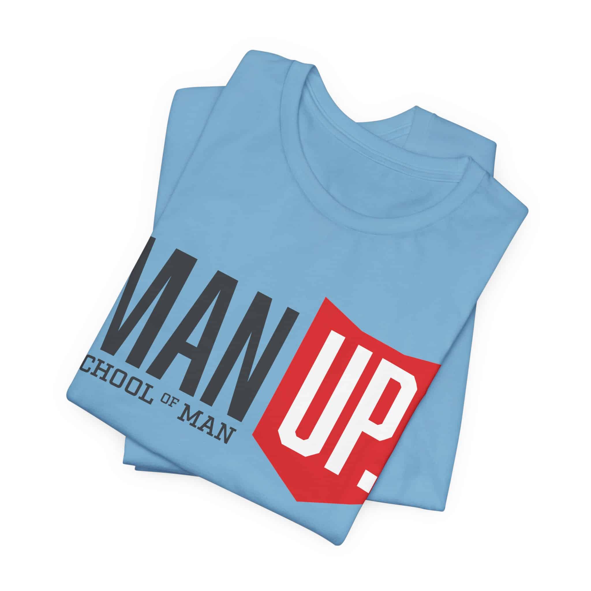 Man Up Shield logo T-Shirt | School of Man graphic tee - Image 42