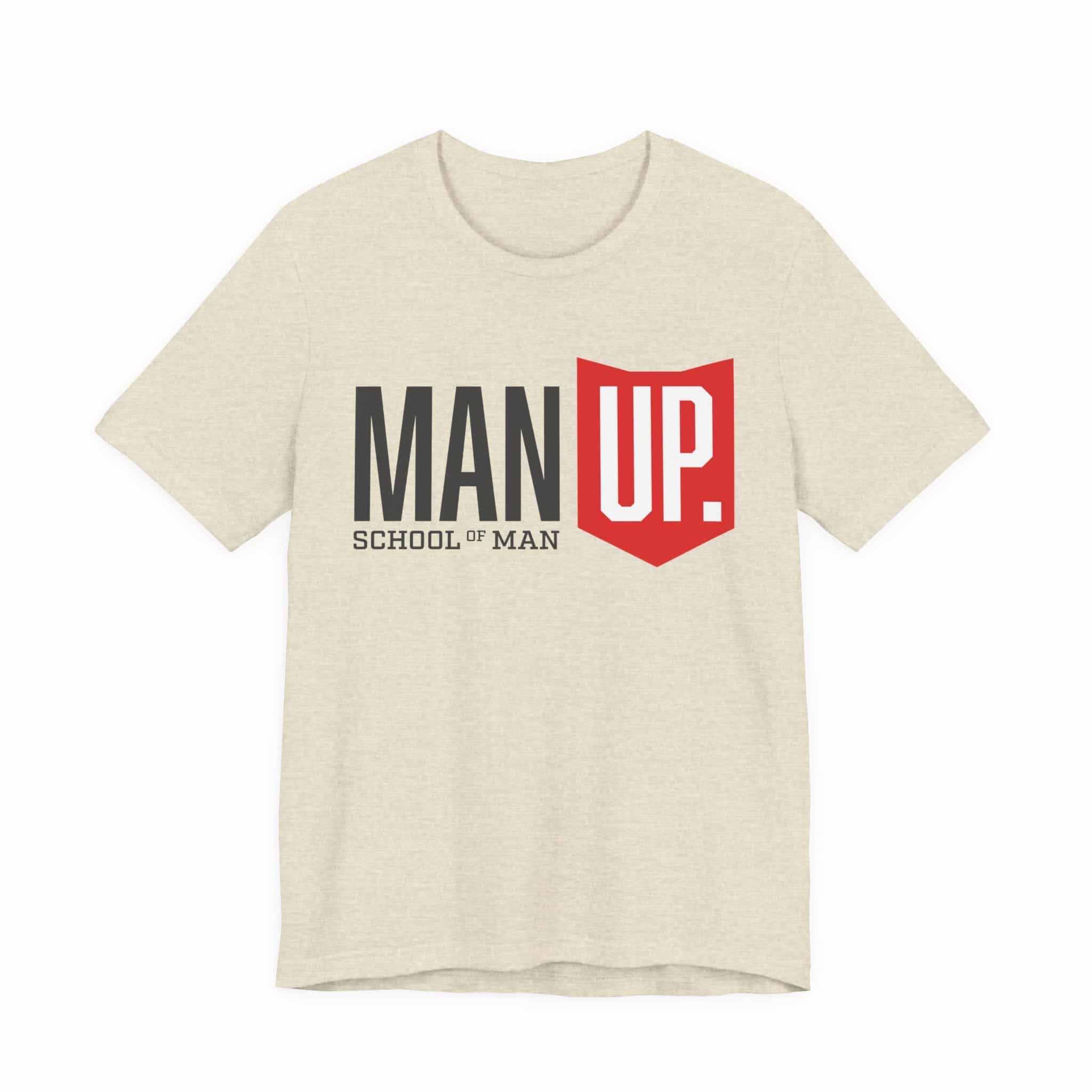 Man Up Shield logo T-Shirt | School of Man graphic tee - Image 16