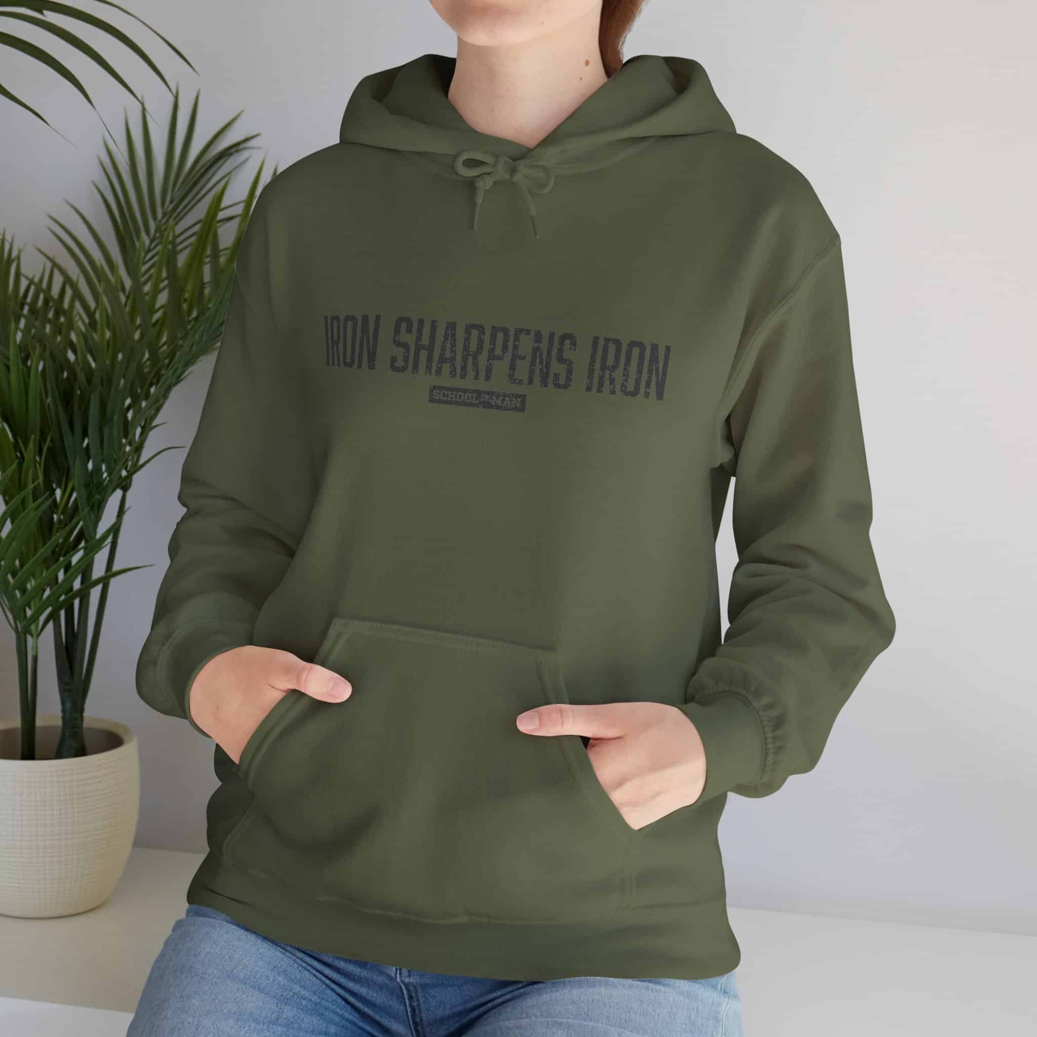 Iron Sharpens Iron Hoodie — Motivational Christian Faith Pullover - Image 23