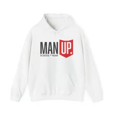 Man Up Hoodie - "Man Up" Motivational Pullover for Men
