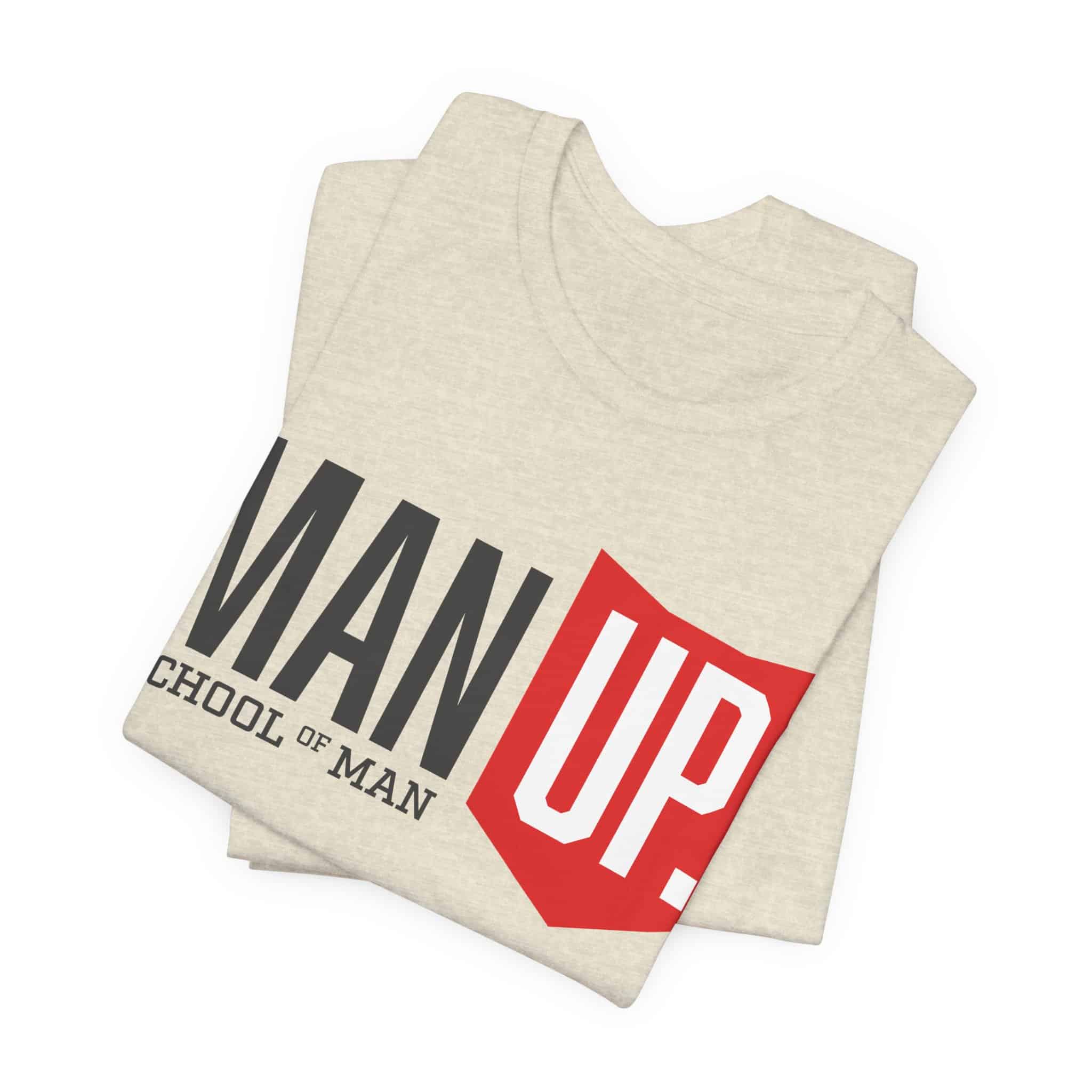 Man Up Shield logo T-Shirt | School of Man graphic tee - Image 18