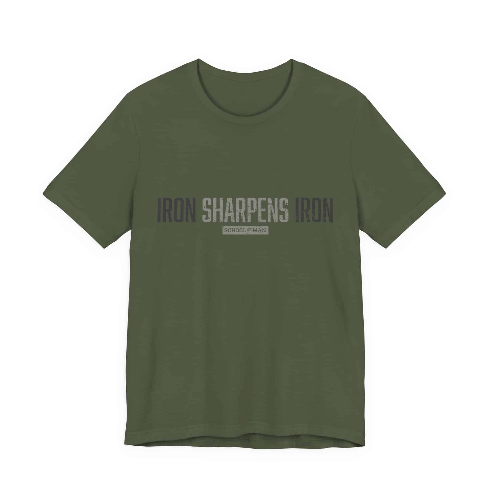 Iron Sharpens Iron T-Shirt | As One Man Sharpens Another, Faith-Based Tee - Image 21