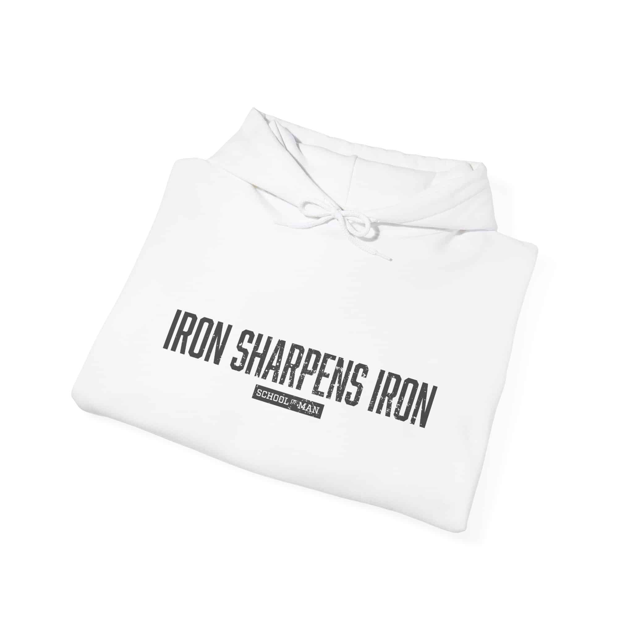 Iron Sharpens Iron Hoodie — Motivational Christian Faith Pullover - Image 4