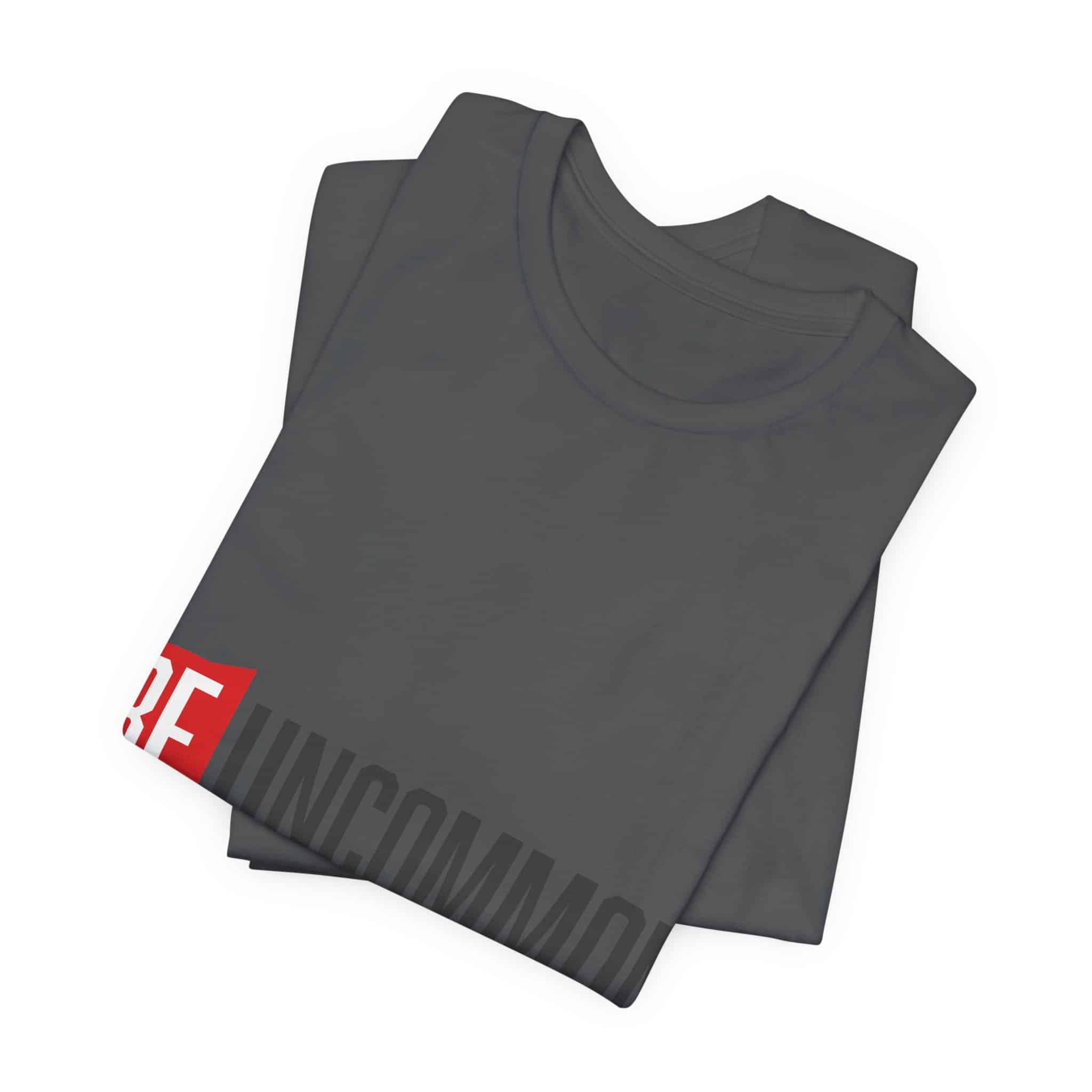 Be Uncommon graphic Tee | Motivational typography shirt, Red shield logo - Image 53