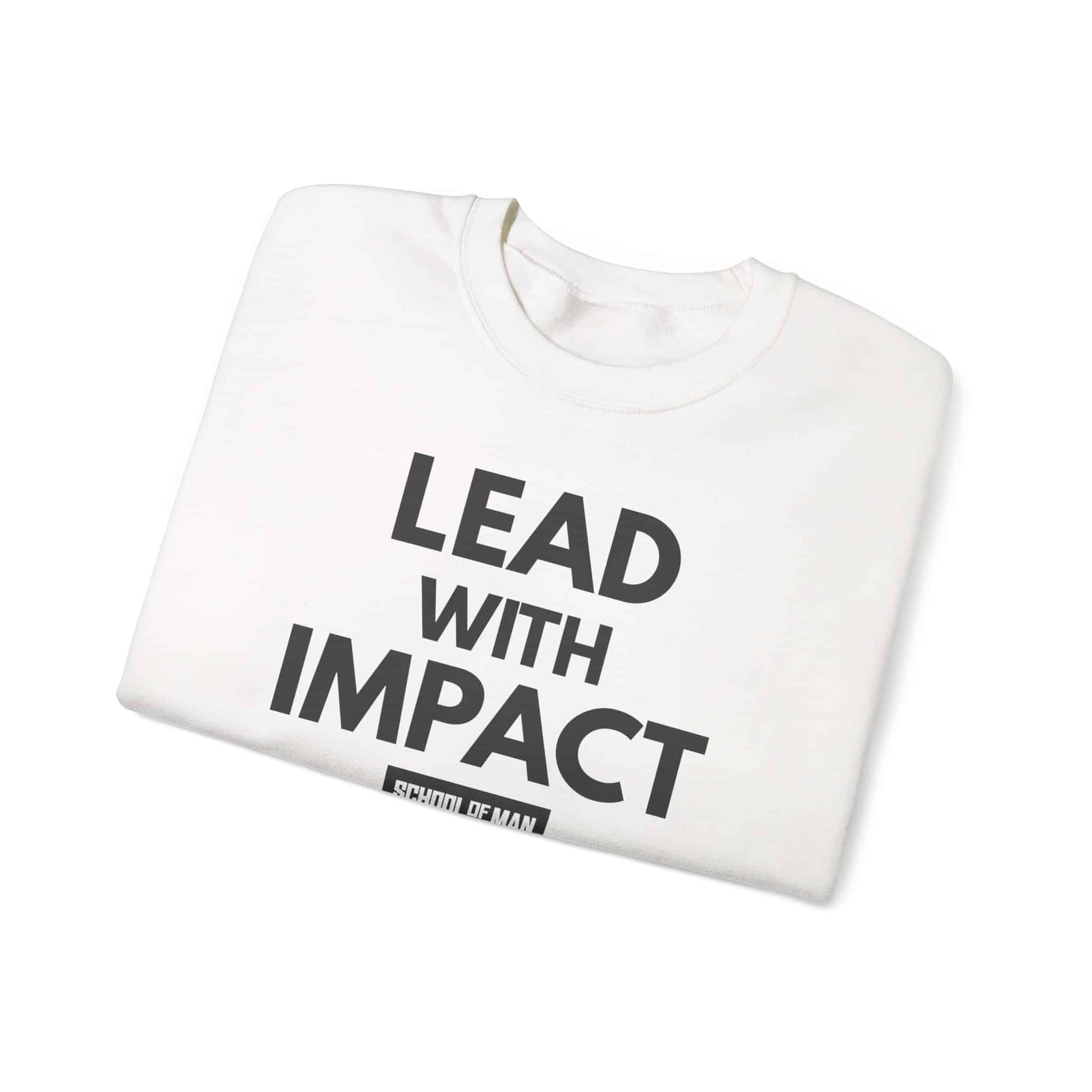 Lead With Impact Crewneck Sweatshirt — Inspirational Leadership Pullover - Image 3