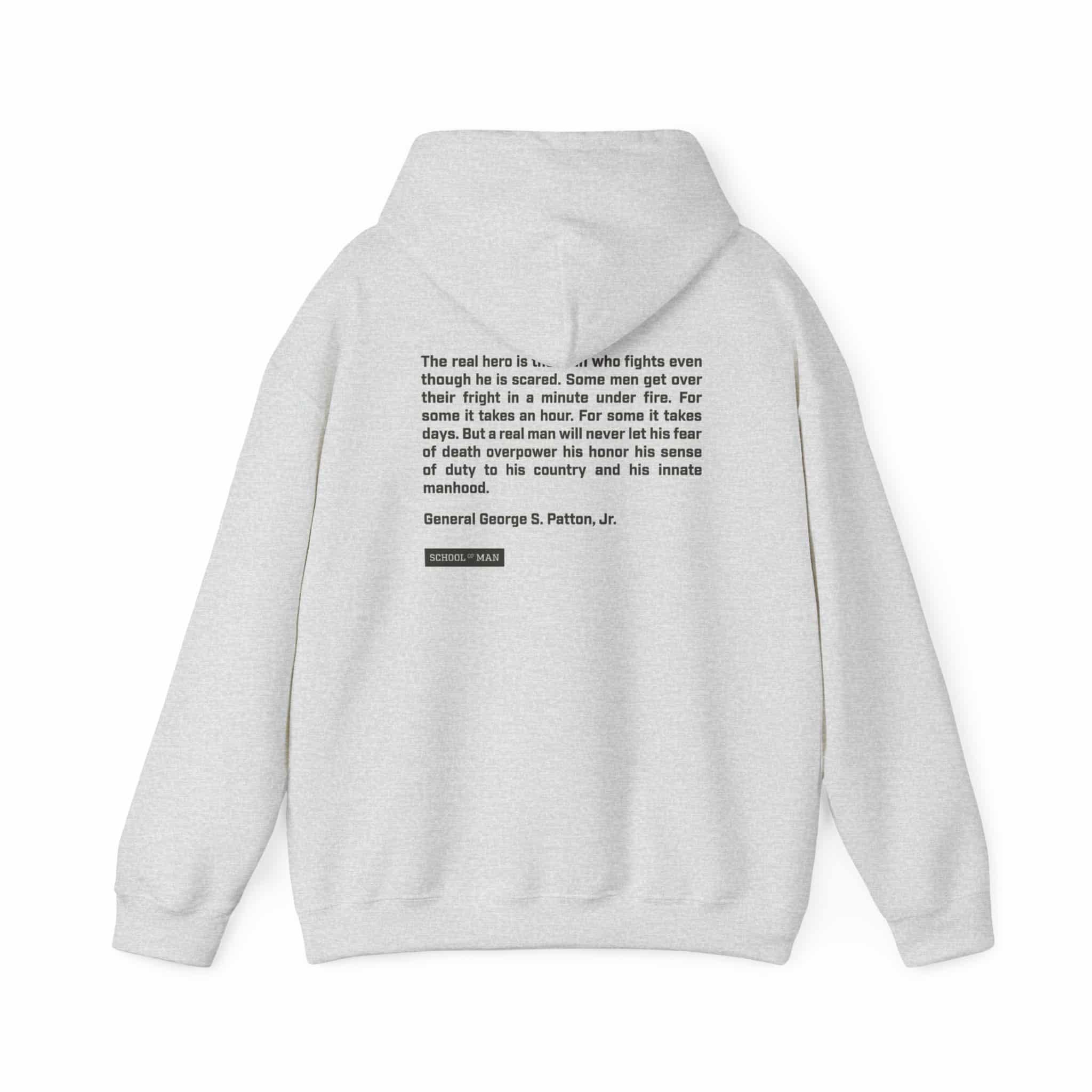 Veterans A Day Shield Hoodie — '22' Military Tribute Pullover with Inspirational Back Quote - Image 7