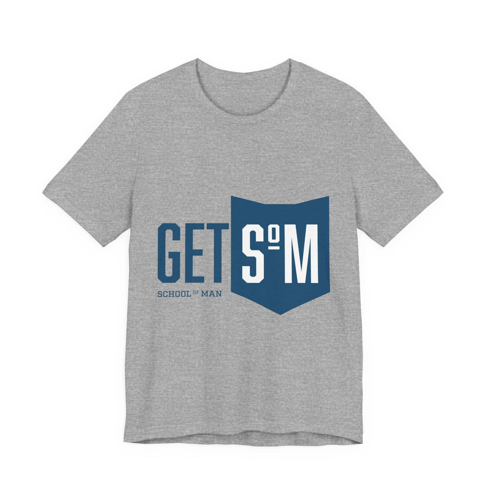 Get Some Shield logo T-Shirt | Retro Typographic School Man Tee - Image 33