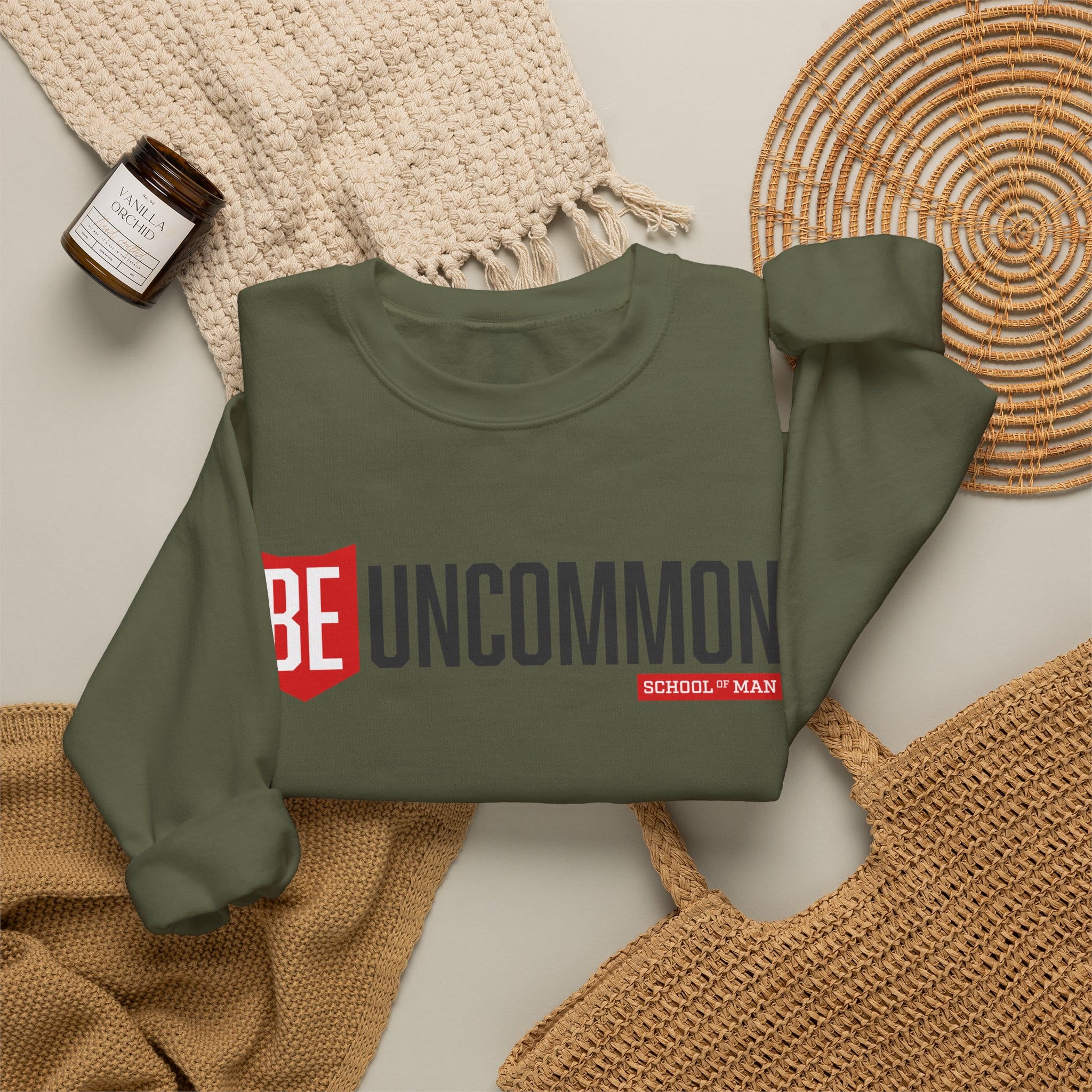 Be Uncommon Crewneck Sweatshirt – Motivational Graphic Sweatshirt - Image 28