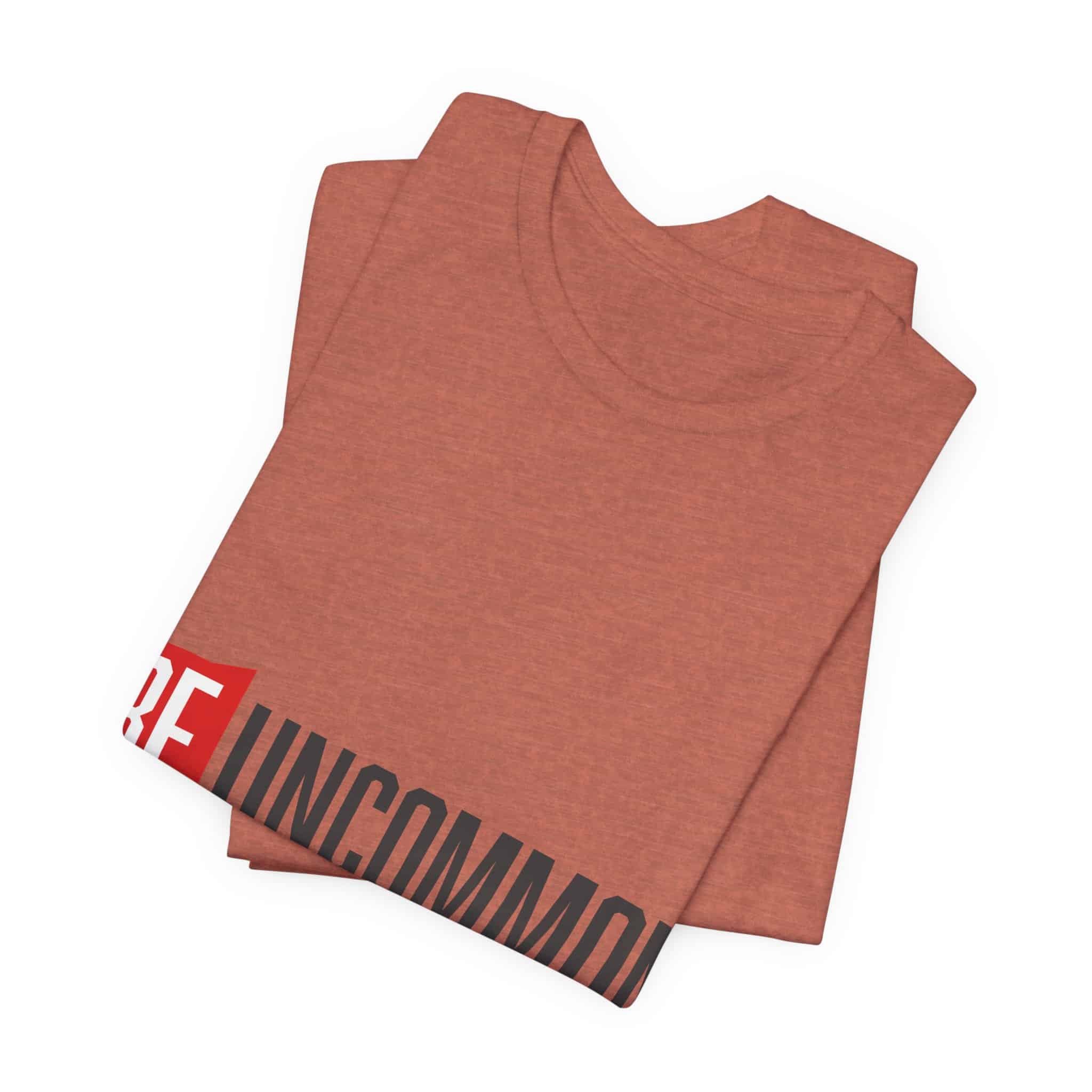 Be Uncommon graphic Tee | Motivational typography shirt, Red shield logo - Image 21