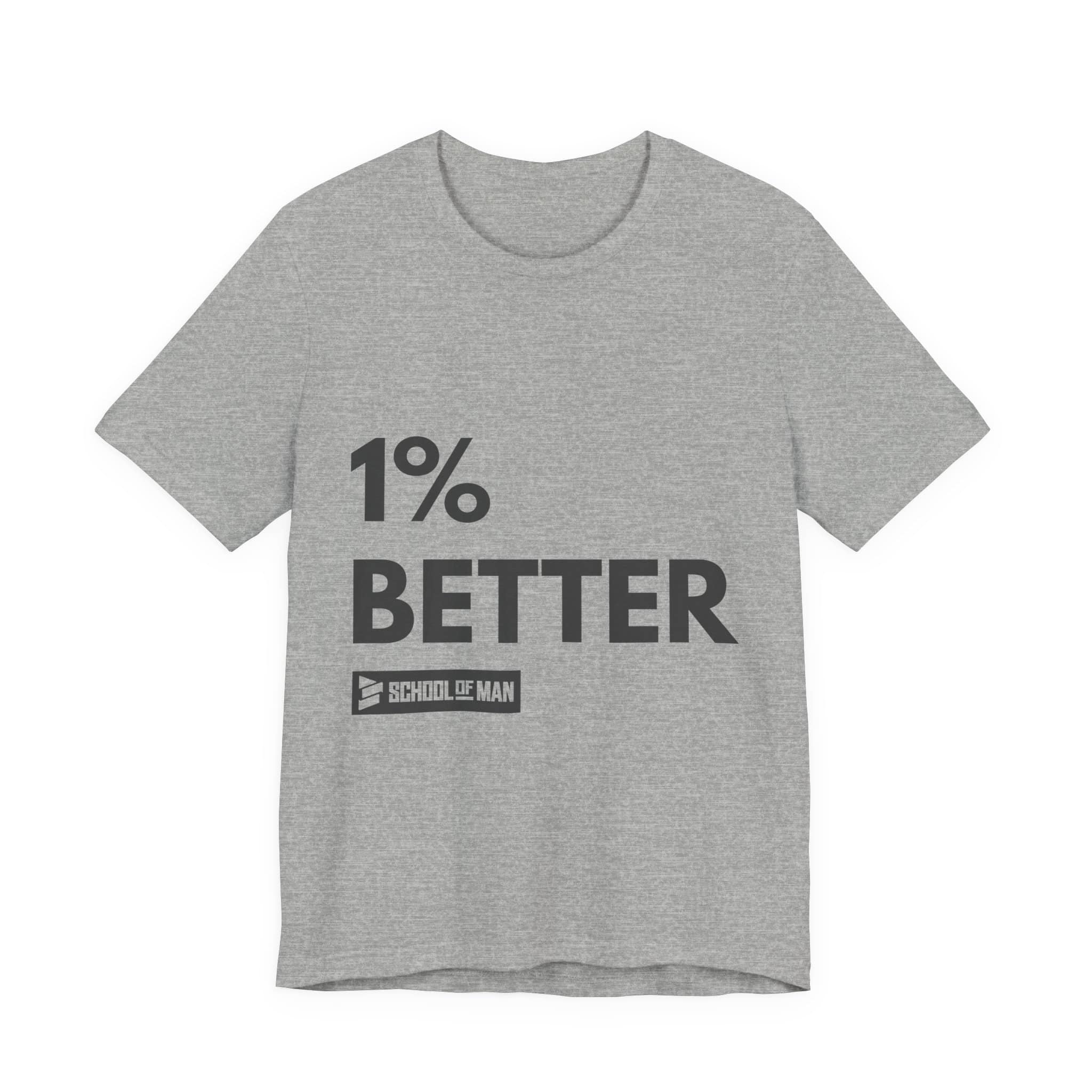 1% Better Tee | Motivational Fitness Progress T-Shirt - Image 37