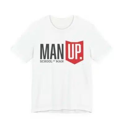 Man Up Shield logo T-Shirt | School of Man graphic tee