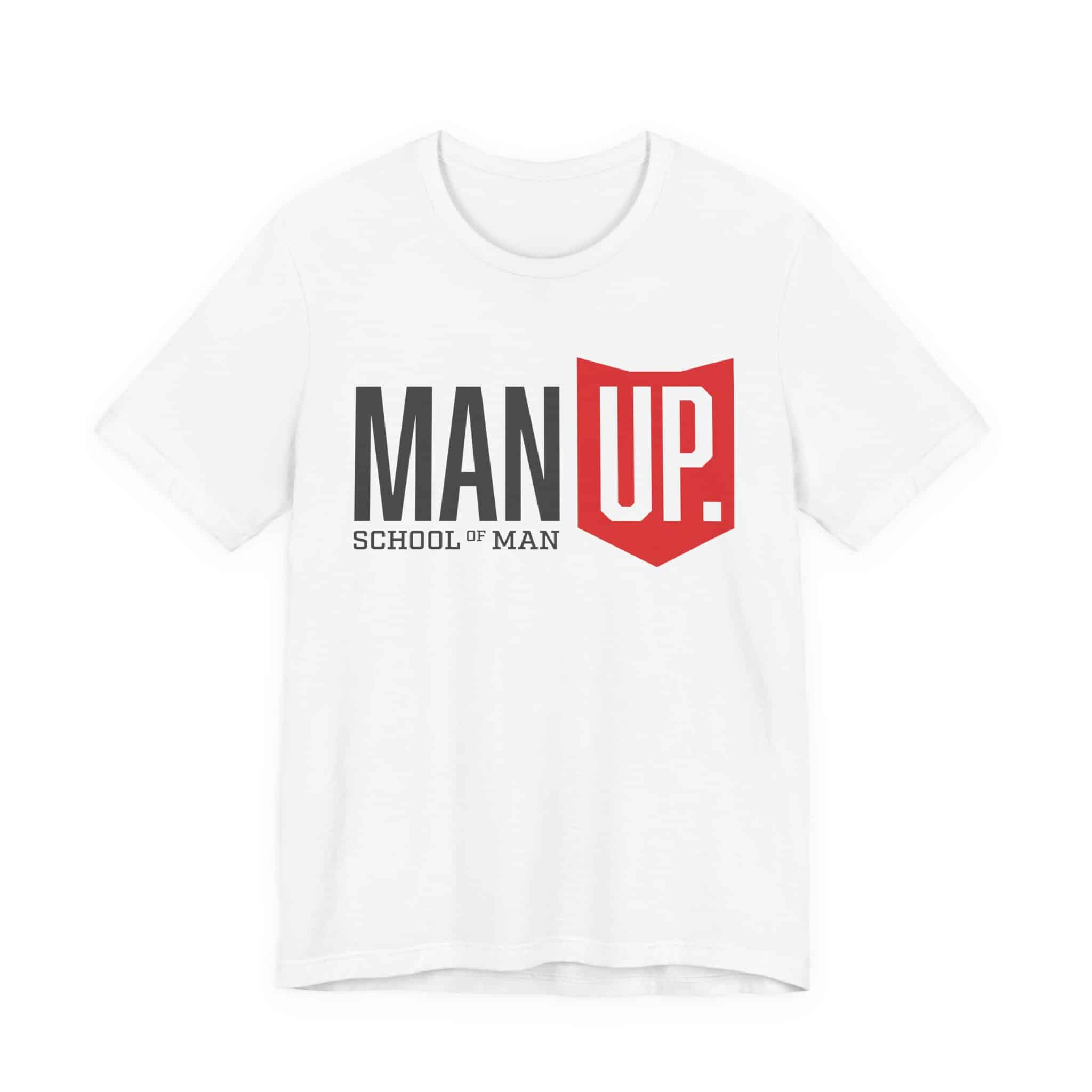 Man Up Shield logo T-Shirt | School of Man graphic tee
