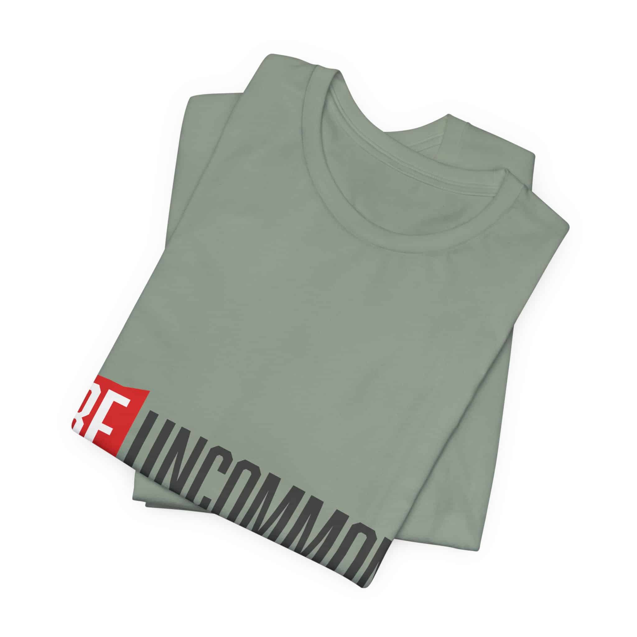 Be Uncommon graphic Tee | Motivational typography shirt, Red shield logo - Image 45