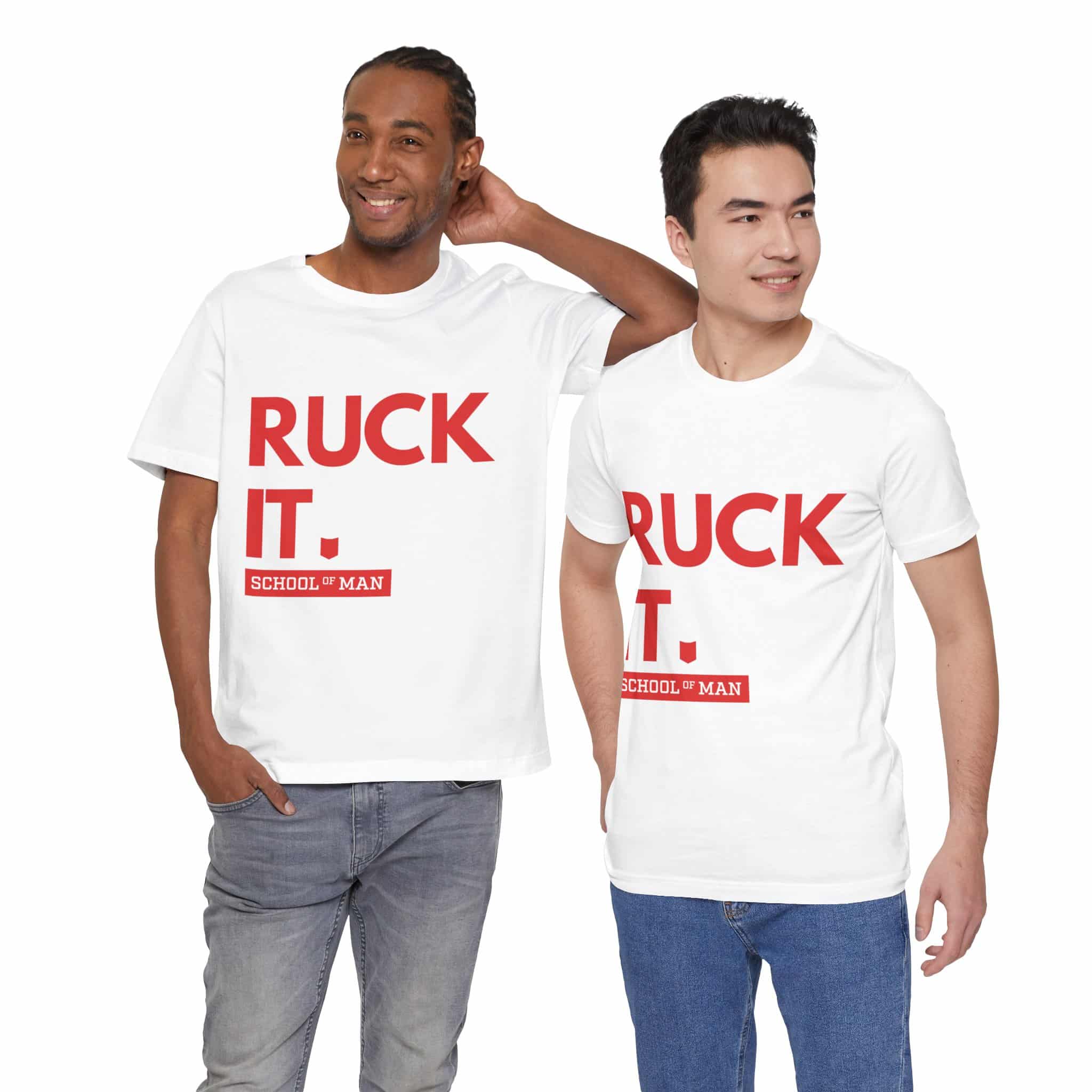 Ruck It School of Man T-Shirt | Military Rucking Fitness Tee - Image 4