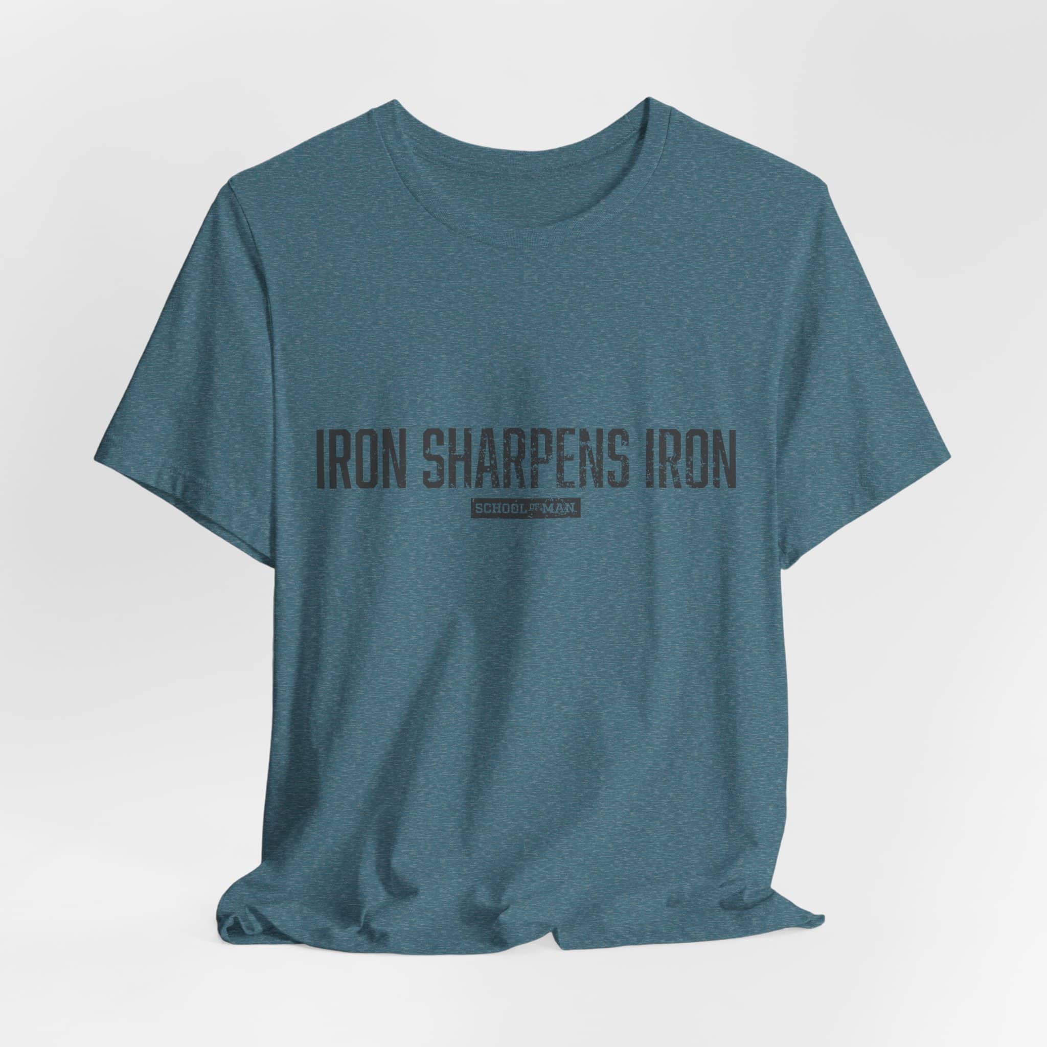 Iron Sharpens Iron tee | 'As One Man Sharpens Another' motivational shirt - Image 52