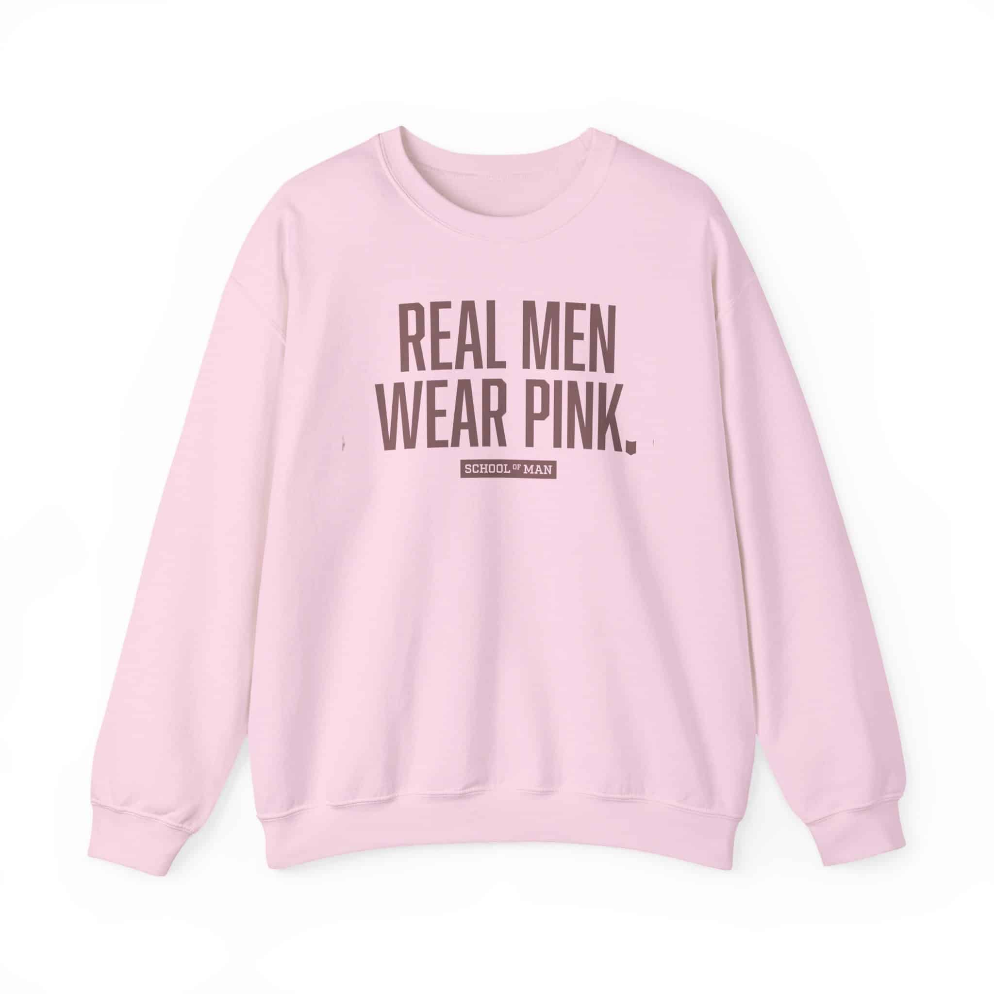 Real Men Wear Pink Sweatshirt – Men’s Statement Crewneck - Image 5