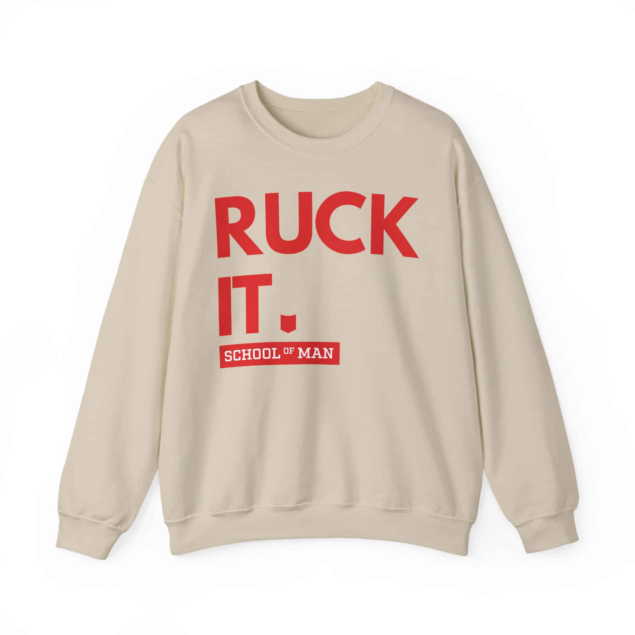 Ruck It Crewneck Sweatshirt — "Ruck It" Bold Red Graphic - Image 19