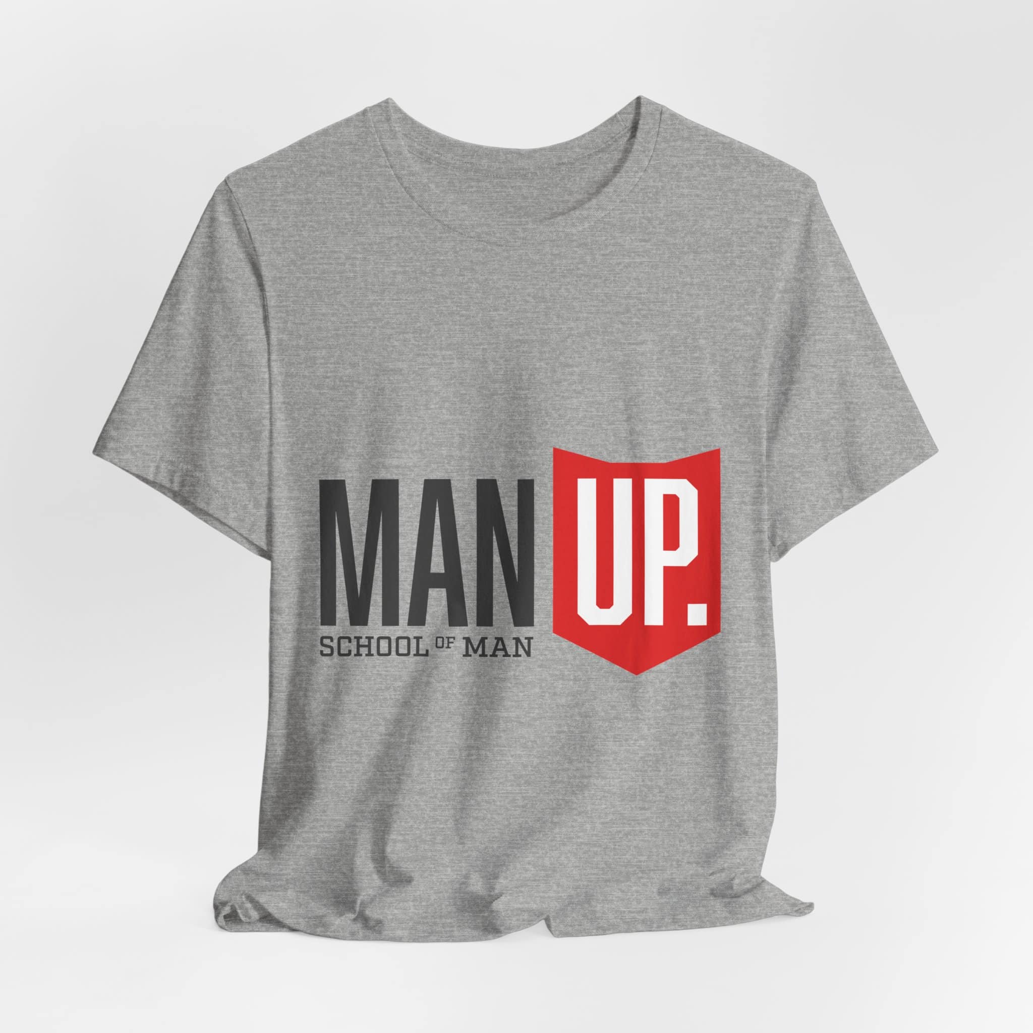 Man Up Shield logo T-Shirt | School of Man graphic tee - Image 35