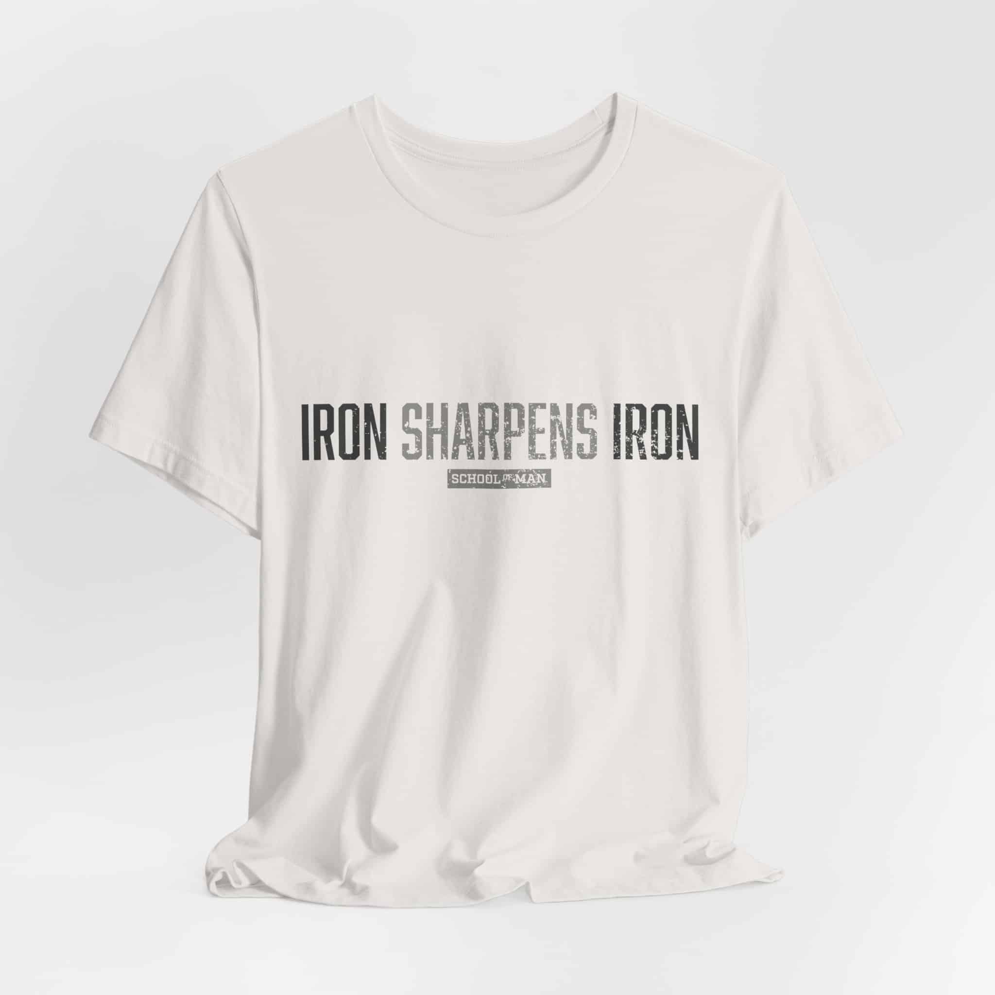 Iron Sharpens Iron T-Shirt | As One Man Sharpens Another, Faith-Based Tee - Image 16