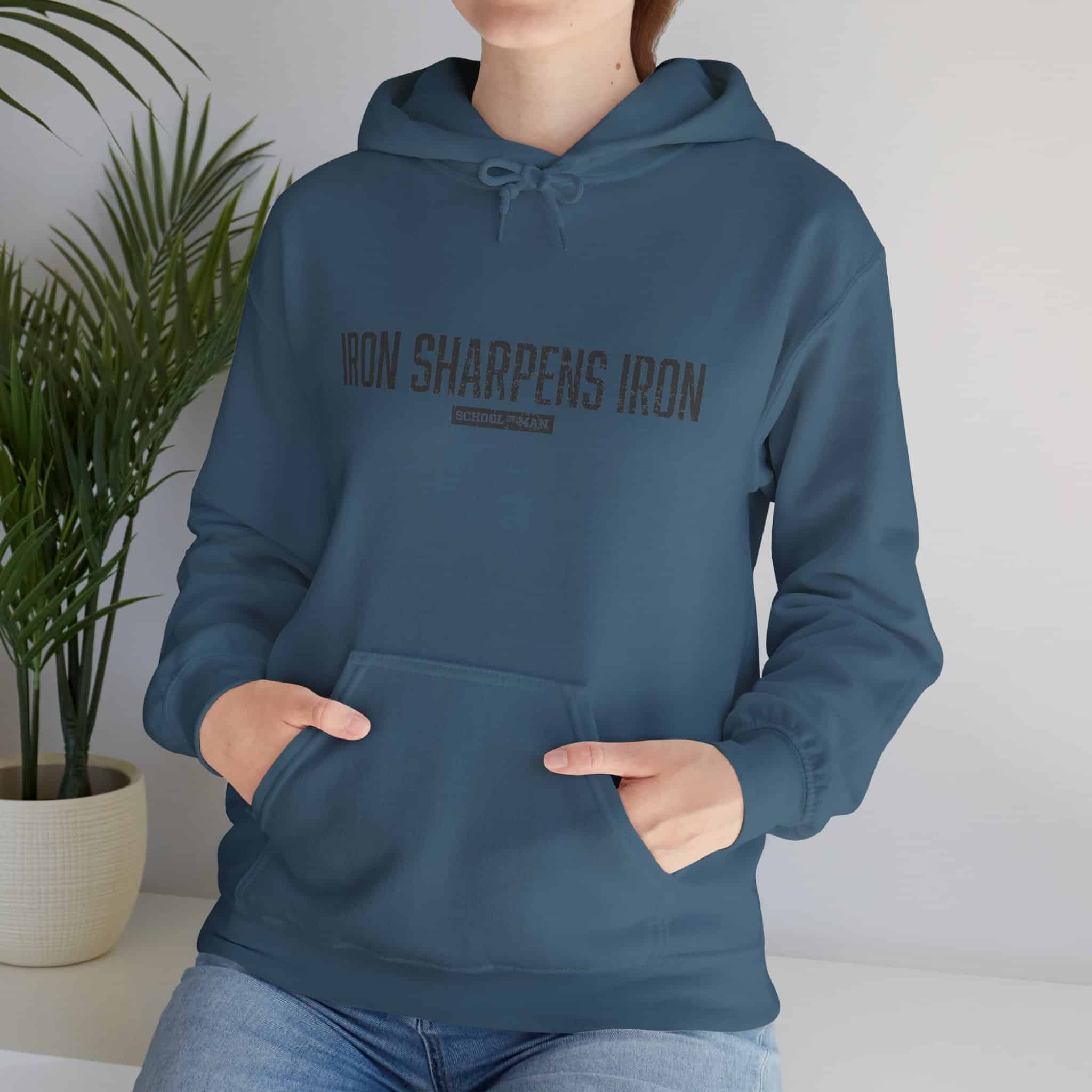 Iron Sharpens Iron Hoodie — Motivational Christian Faith Pullover - Image 29