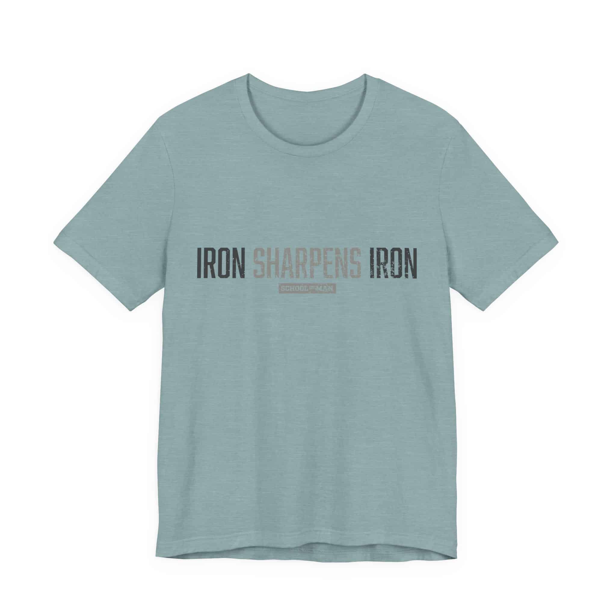 Iron Sharpens Iron T-Shirt | As One Man Sharpens Another, Faith-Based Tee - Image 29