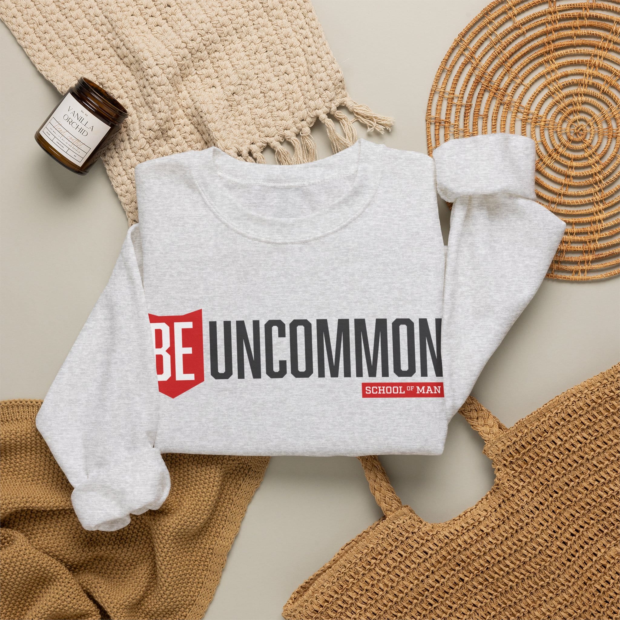 Be Uncommon Crewneck Sweatshirt – Motivational Graphic Sweatshirt - Image 10