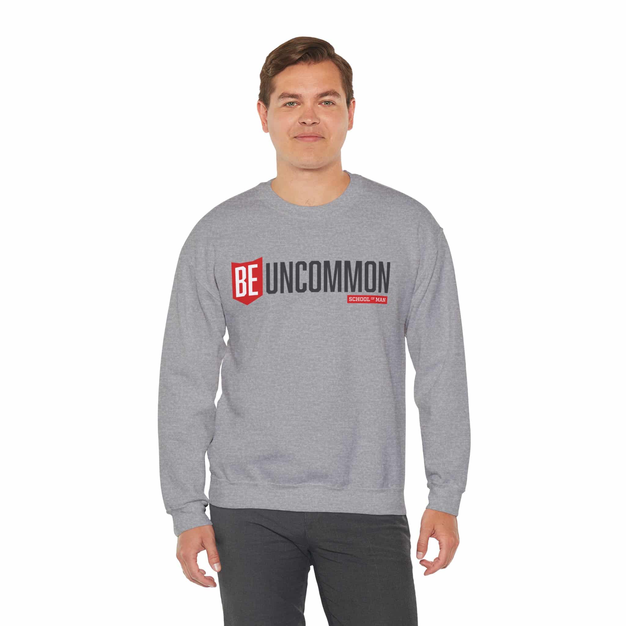 Be Uncommon Crewneck Sweatshirt – Motivational Graphic Sweatshirt - Image 23