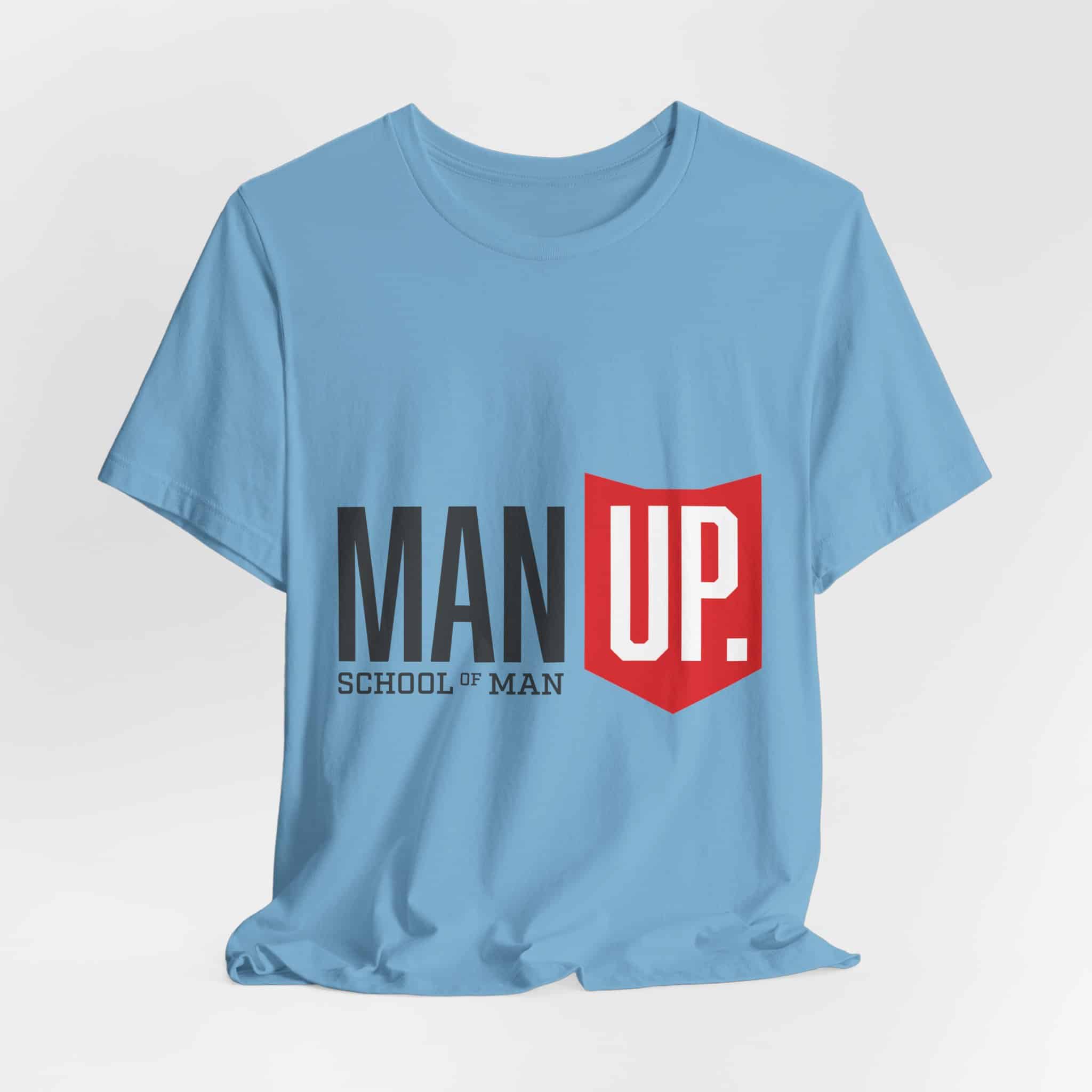 Man Up Shield logo T-Shirt | School of Man graphic tee - Image 43