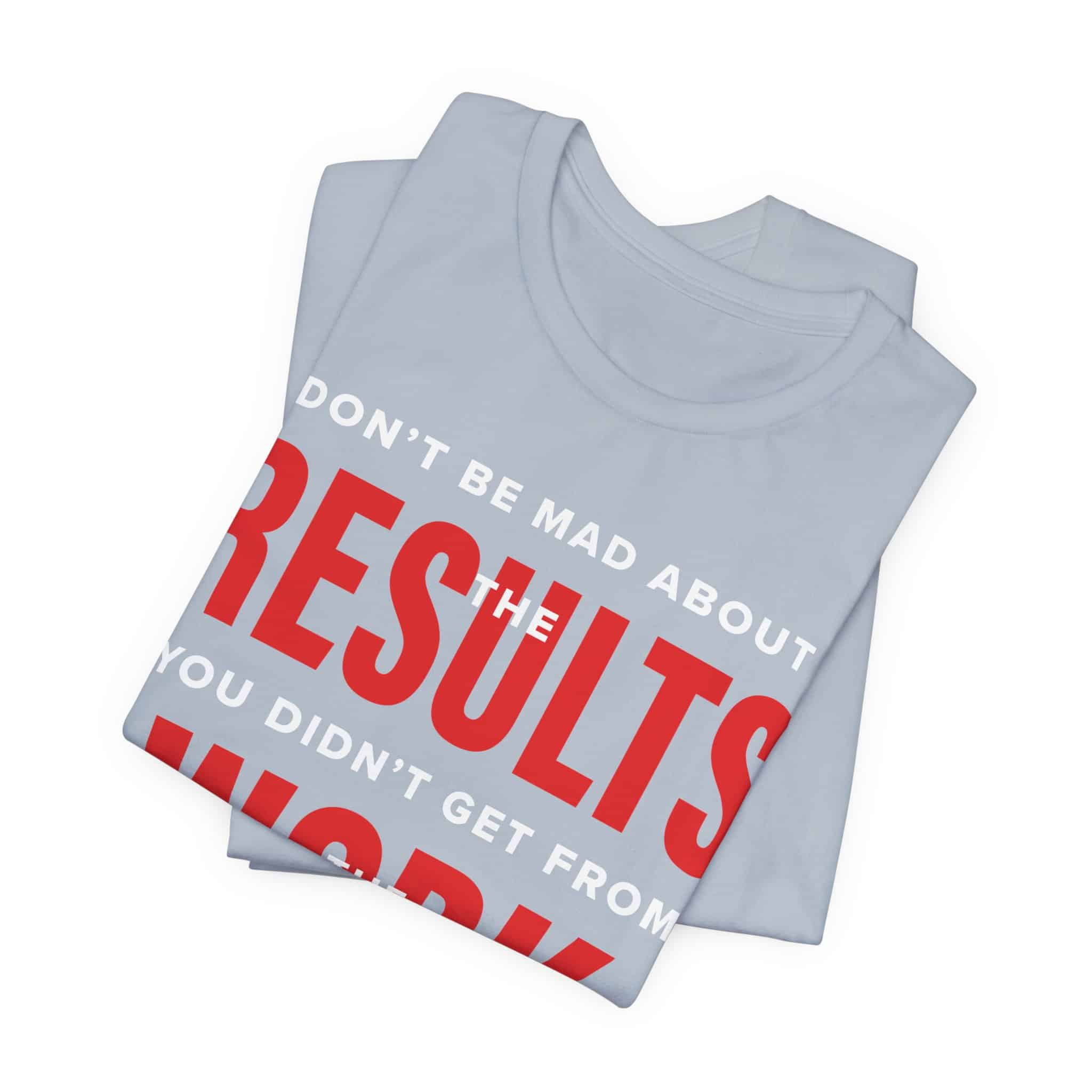 Results Work T-Shirt | Motivational Text Tee | School of Man Logo - Image 39