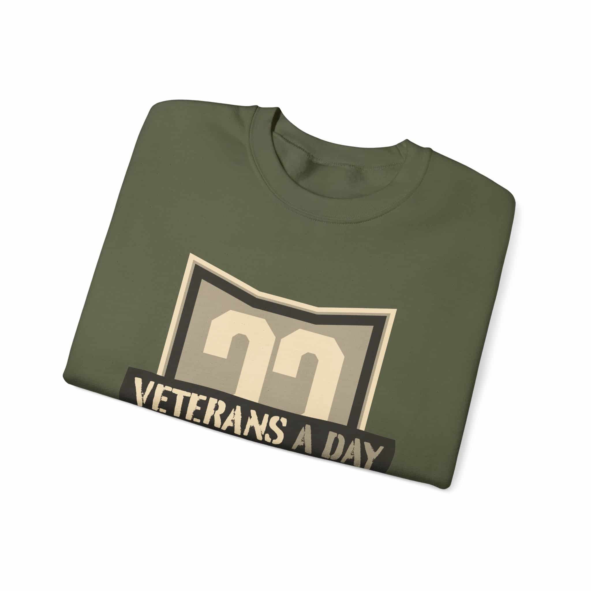 Veterans Day Shield Crewneck Sweatshirt — "Veterans A Day" Tribute - Image 21