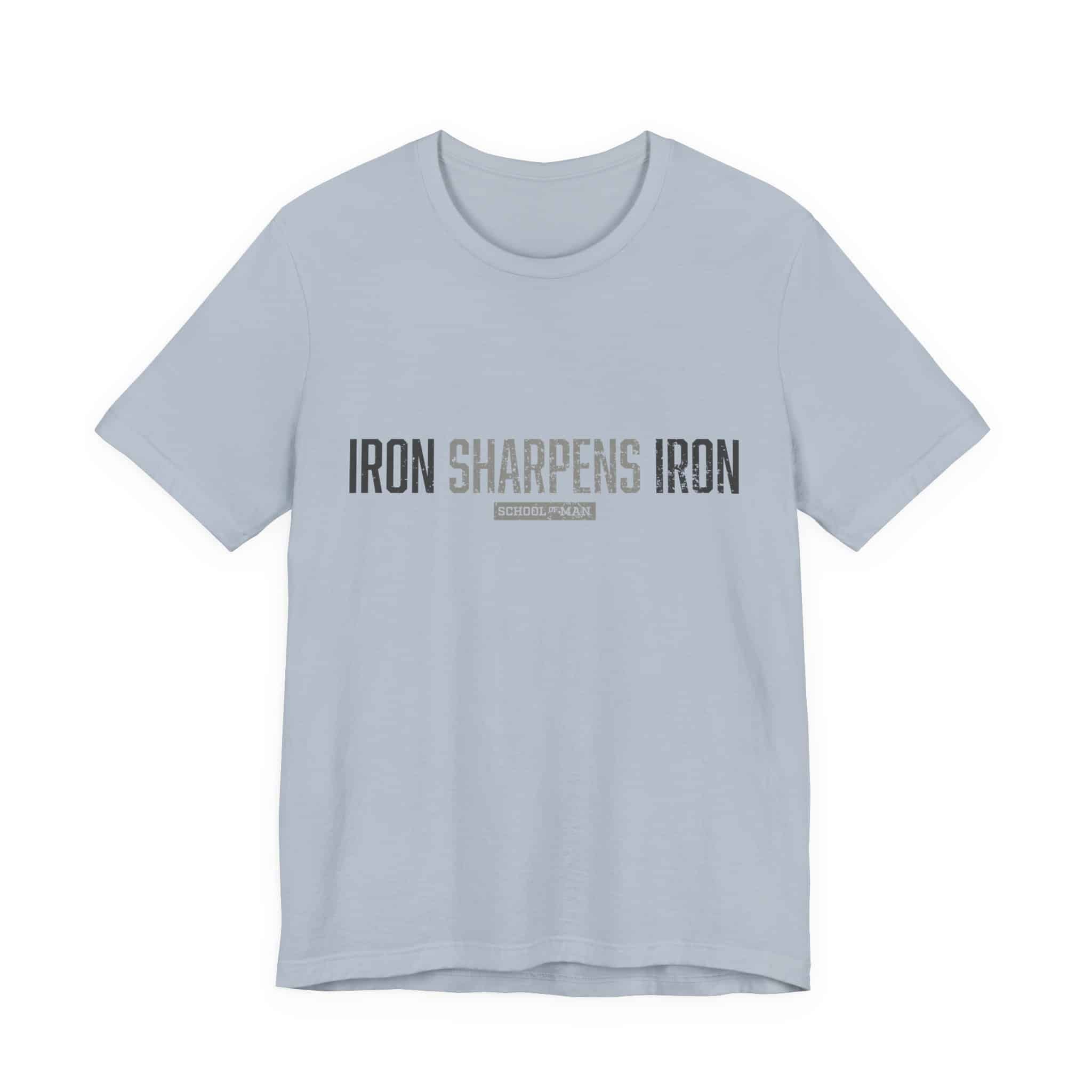 Iron Sharpens Iron T-Shirt | As One Man Sharpens Another, Faith-Based Tee - Image 33