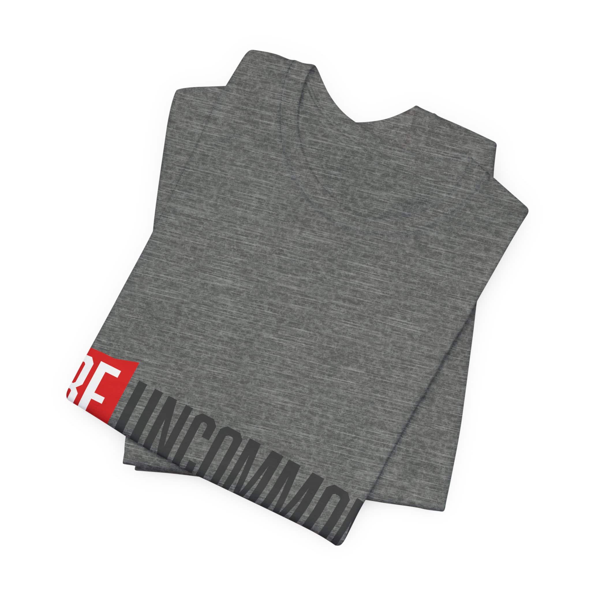 Be Uncommon graphic Tee | Motivational typography shirt, Red shield logo - Image 17