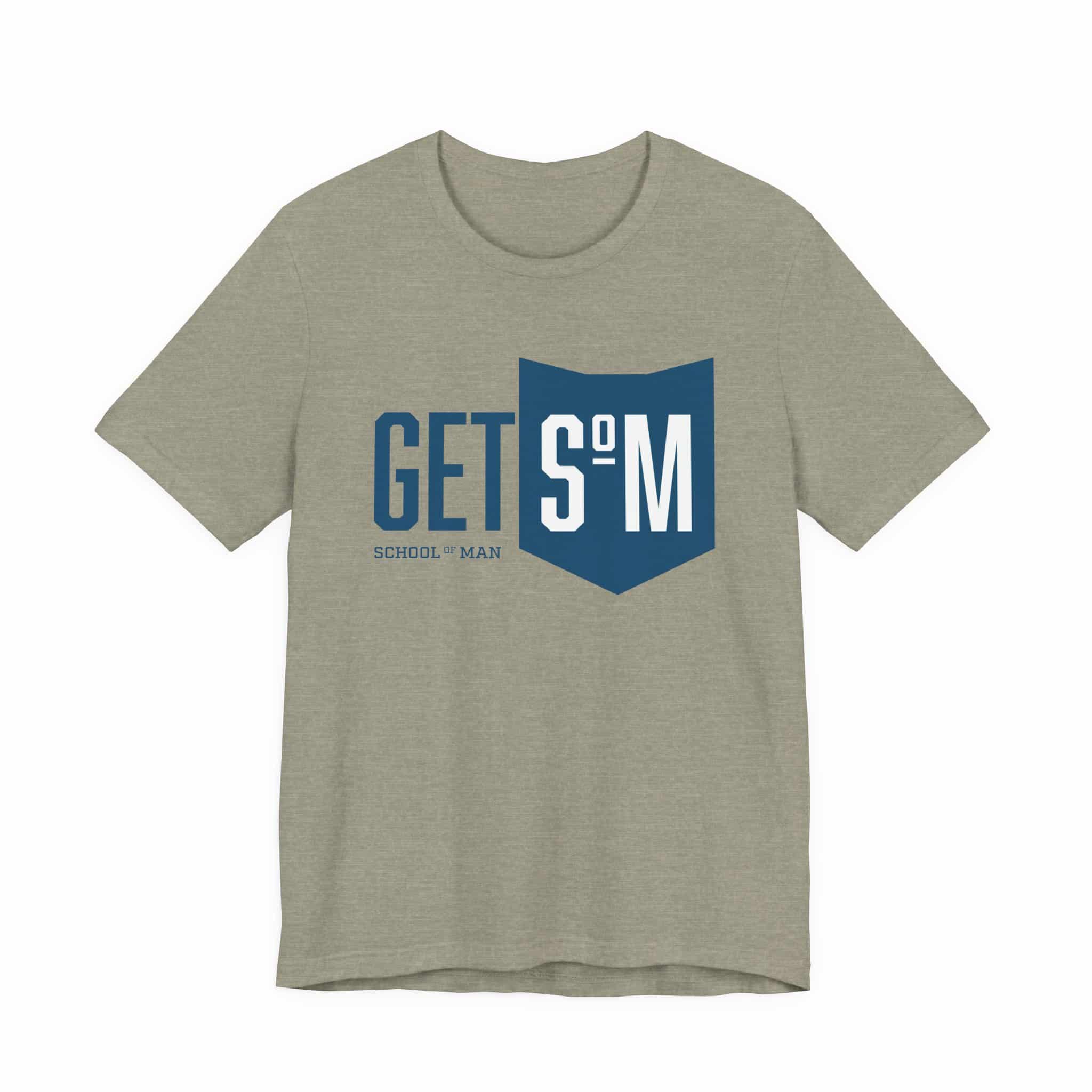 Get Some Shield logo T-Shirt | Retro Typographic School Man Tee - Image 21