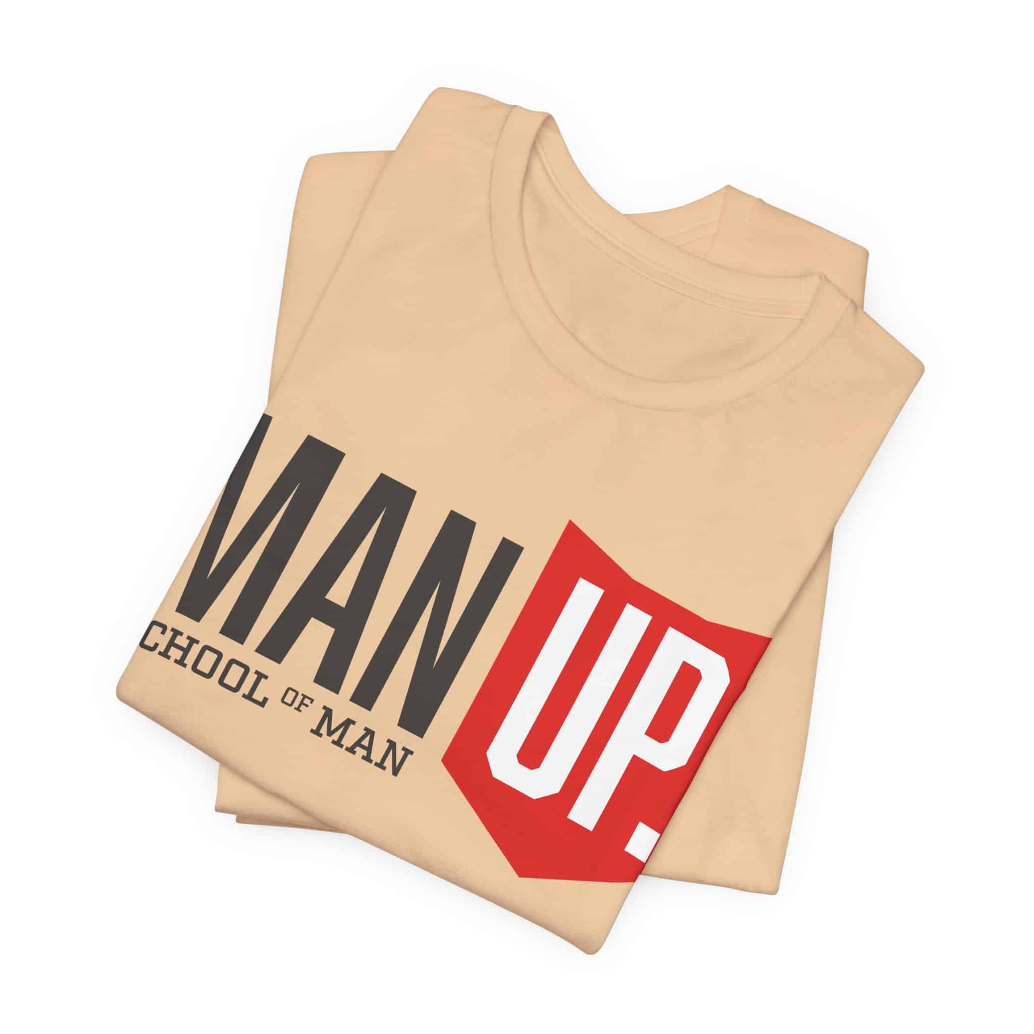 Man Up Shield logo T-Shirt | School of Man graphic tee - Image 14